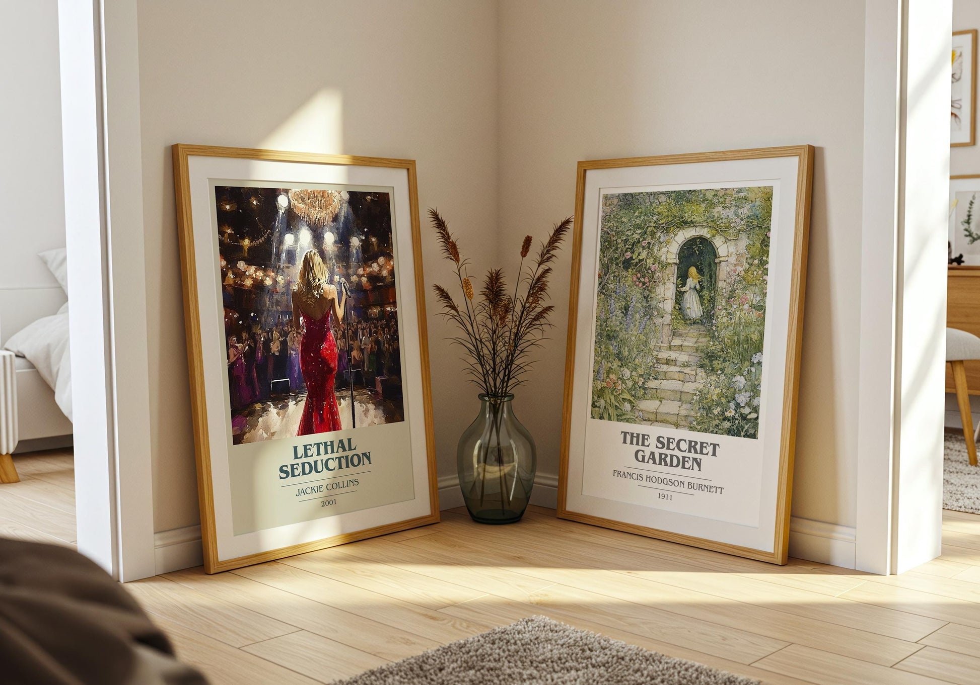 Lethal Seduction by Jackie Collins | Book Poster | Literary Art Gift For Book Lover | Novel Inspired Wall Art | Free Delivery