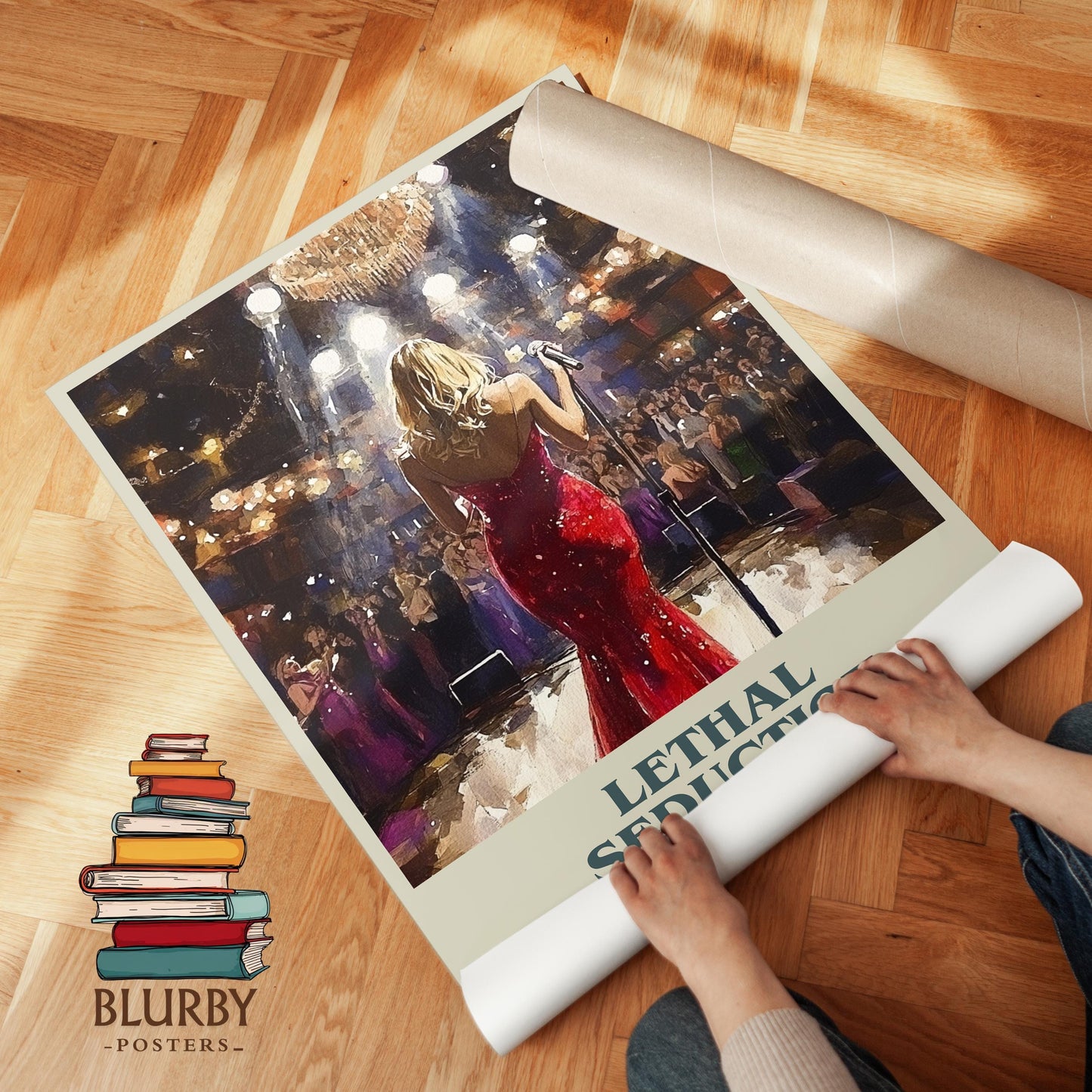 Lethal Seduction by Jackie Collins | Book Poster | Literary Art Gift For Book Lover | Novel Inspired Wall Art | Free Delivery