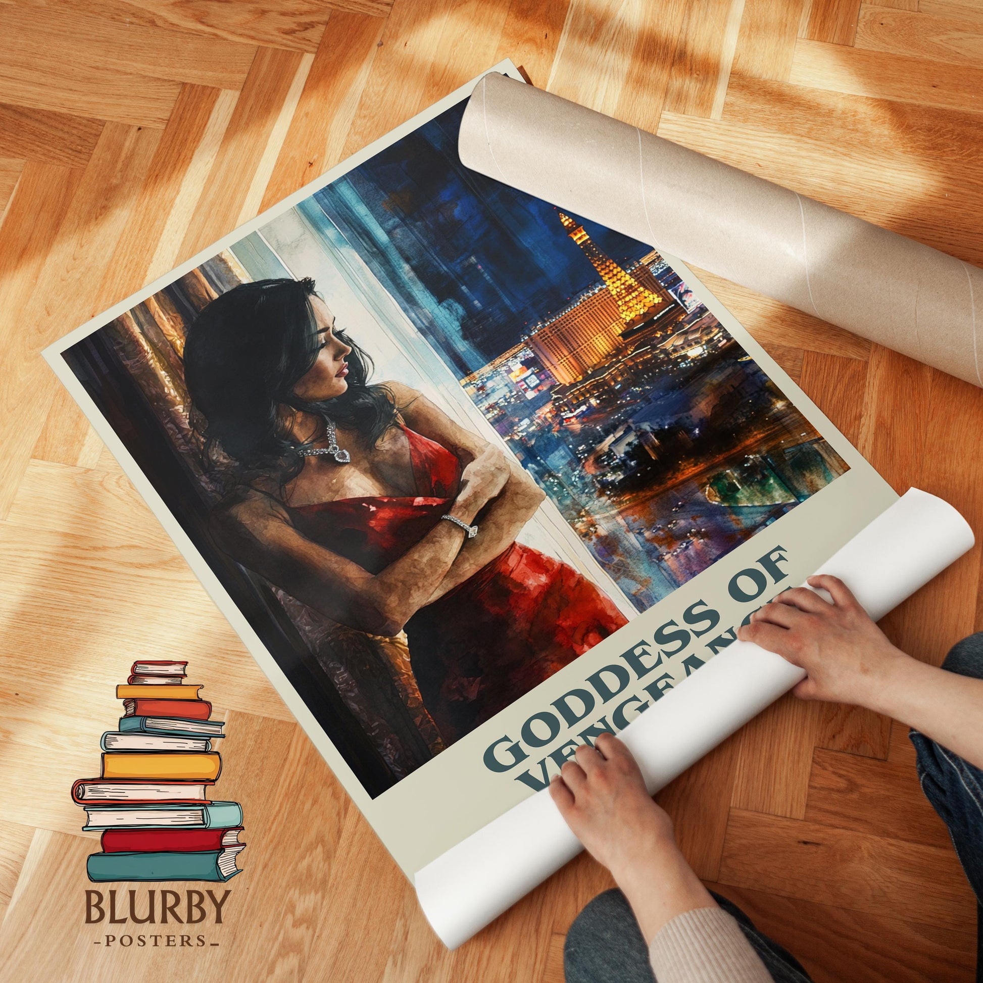 Goddess of Vengeance by Jackie Collins | Book Poster | Literary Art Gift For Book Lover | Novel Inspired Wall Art | Free Delivery