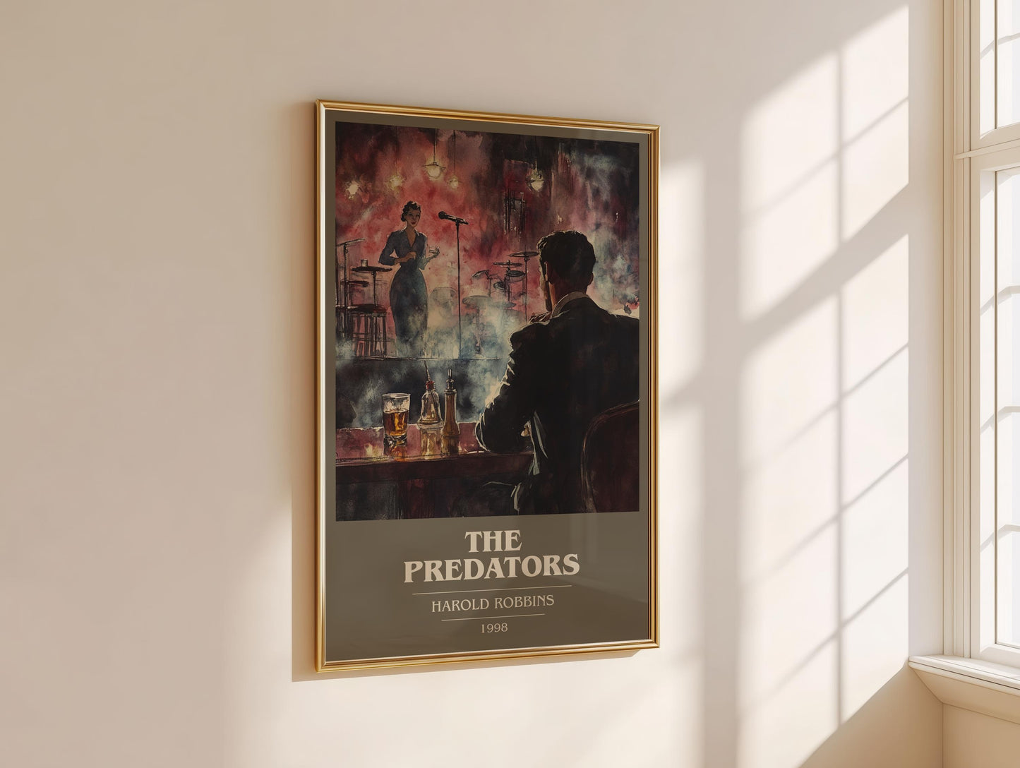 The Predators by Harold Robbins | Book Poster | Literary Art Gift For Book Lover | Novel Inspired Wall Art | Free Delivery