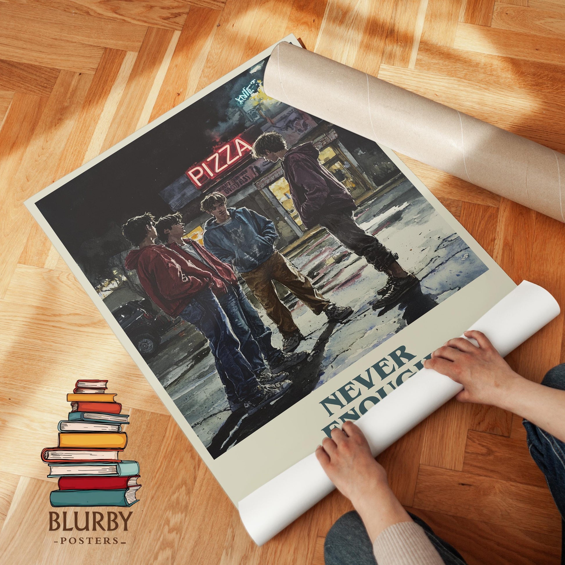 Never Enough by Harold Robbins | Book Poster | Literary Art Gift For Book Lover | Novel Inspired Wall Art | Free Delivery