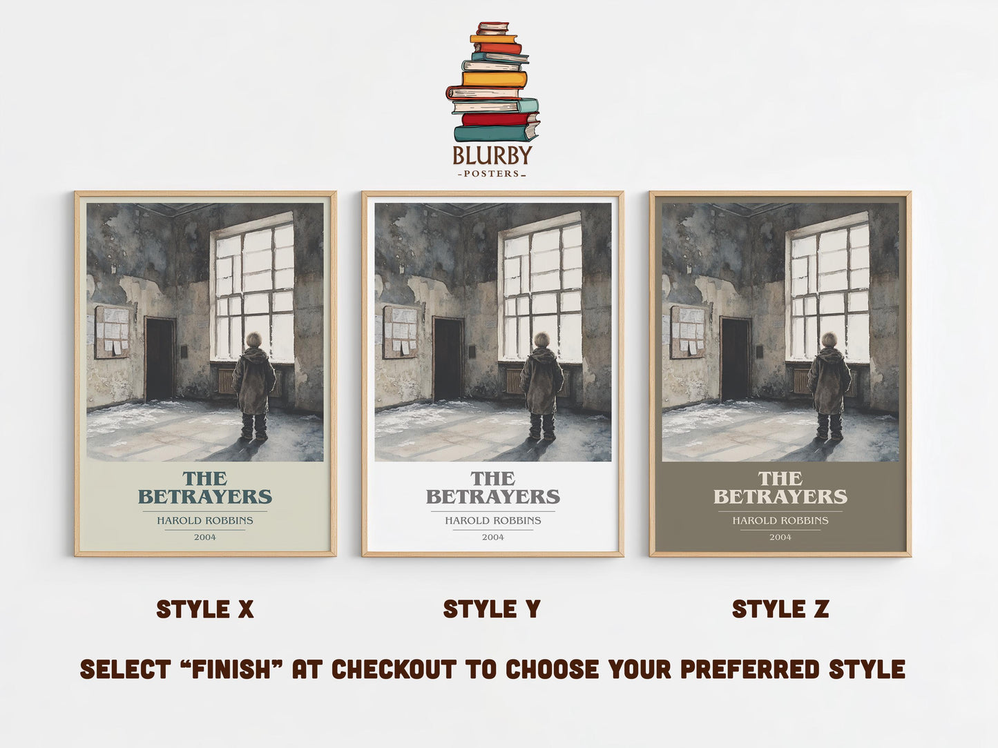 The Betrayers by Harold Robbins | Book Poster | Literary Art Gift For Book Lover | Novel Inspired Wall Art | Free Delivery