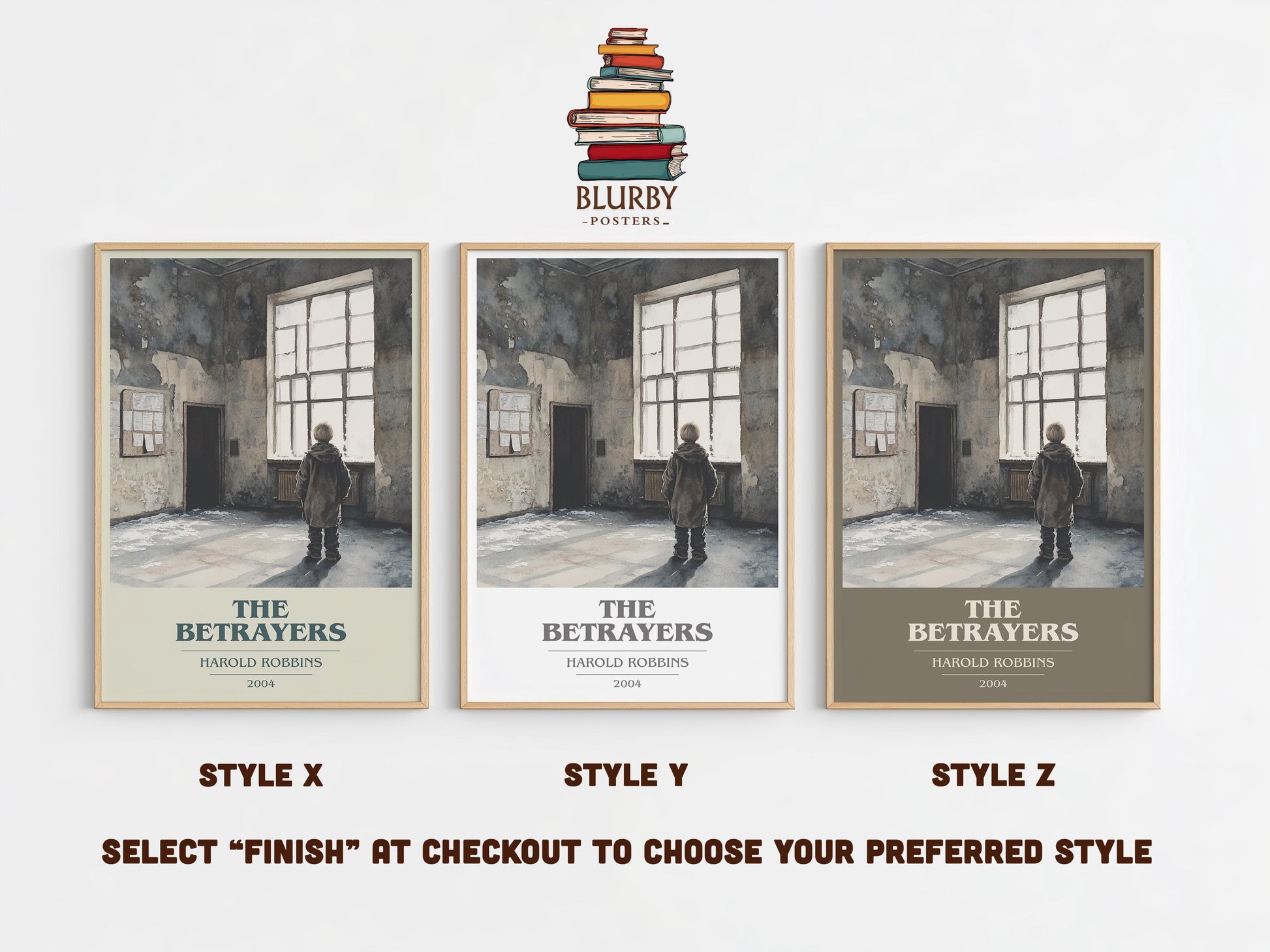 The Betrayers by Harold Robbins | Book Poster | Literary Art Gift For Book Lover | Novel Inspired Wall Art | Free Delivery