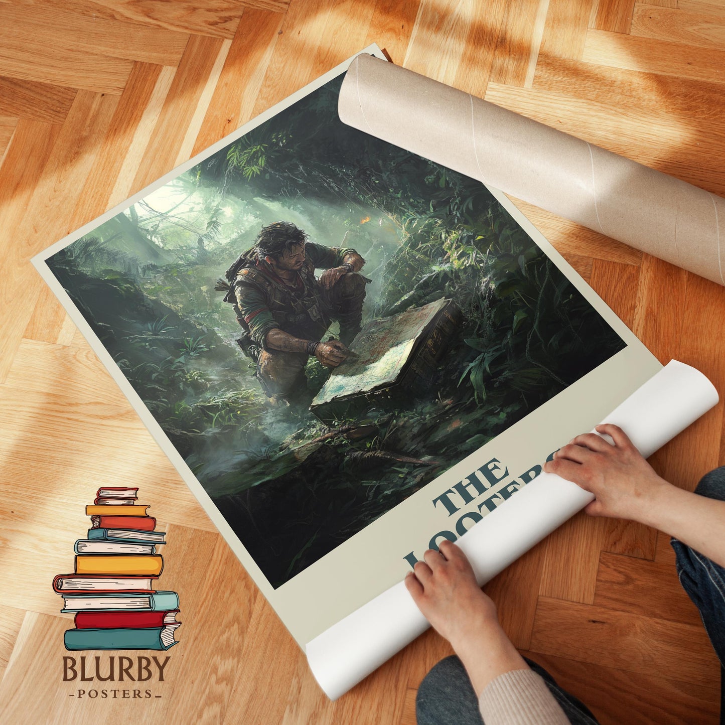 The Looters by Harold Robbins | Book Poster | Literary Art Gift For Book Lover | Novel Inspired Wall Art | Free Delivery