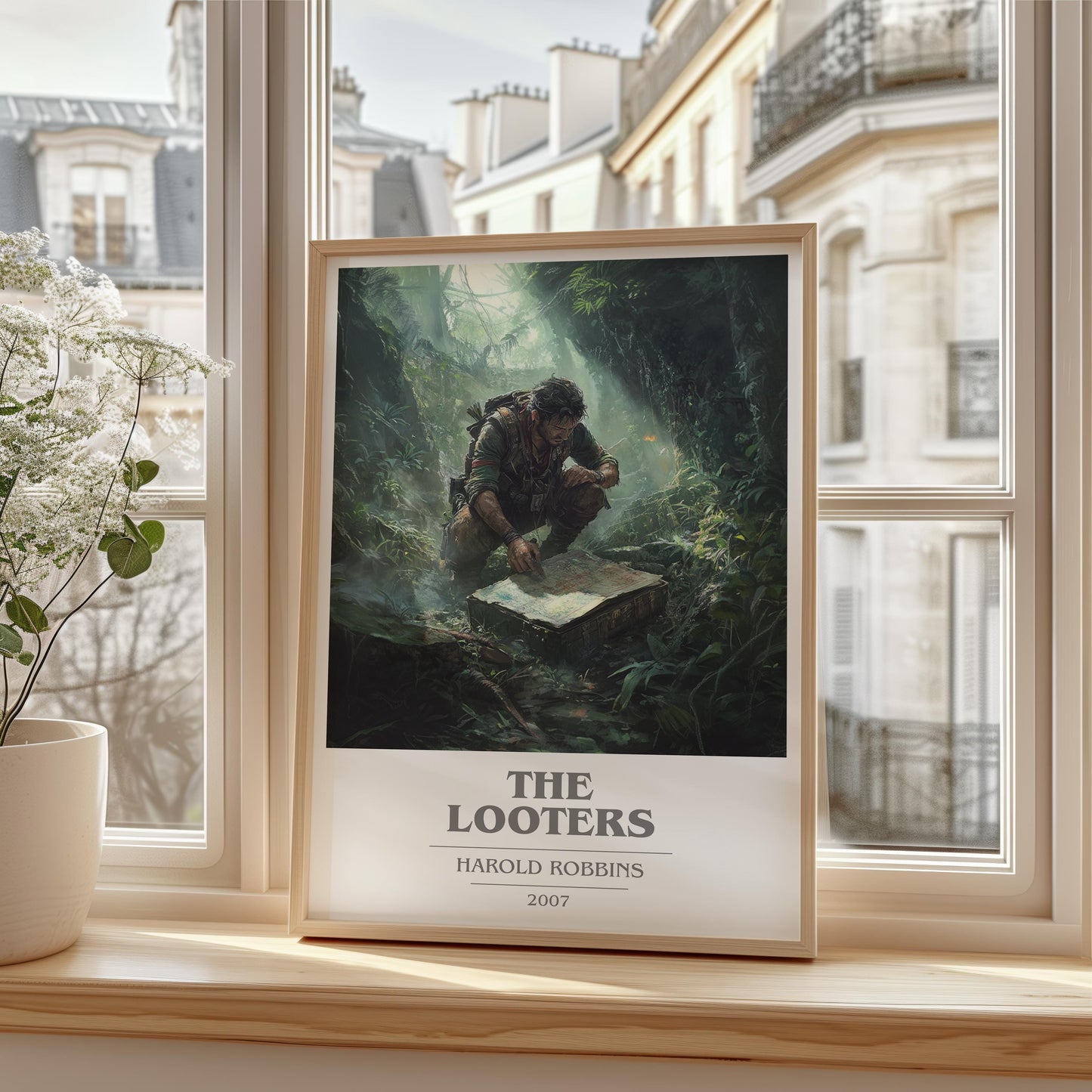 The Looters by Harold Robbins | Book Poster | Literary Art Gift For Book Lover | Novel Inspired Wall Art | Free Delivery