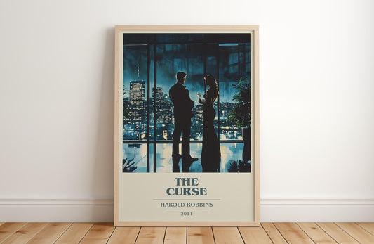 The Curse by Harold Robbins | Book Poster | Literary Art Gift For Book Lover | Novel Inspired Wall Art | Free Delivery