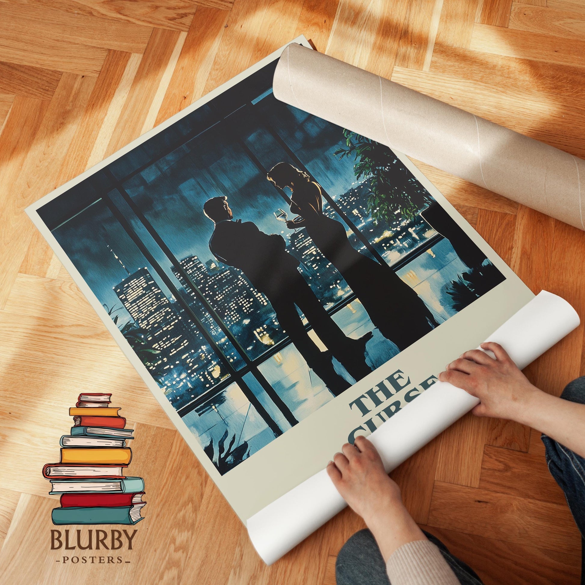 The Curse by Harold Robbins | Book Poster | Literary Art Gift For Book Lover | Novel Inspired Wall Art | Free Delivery