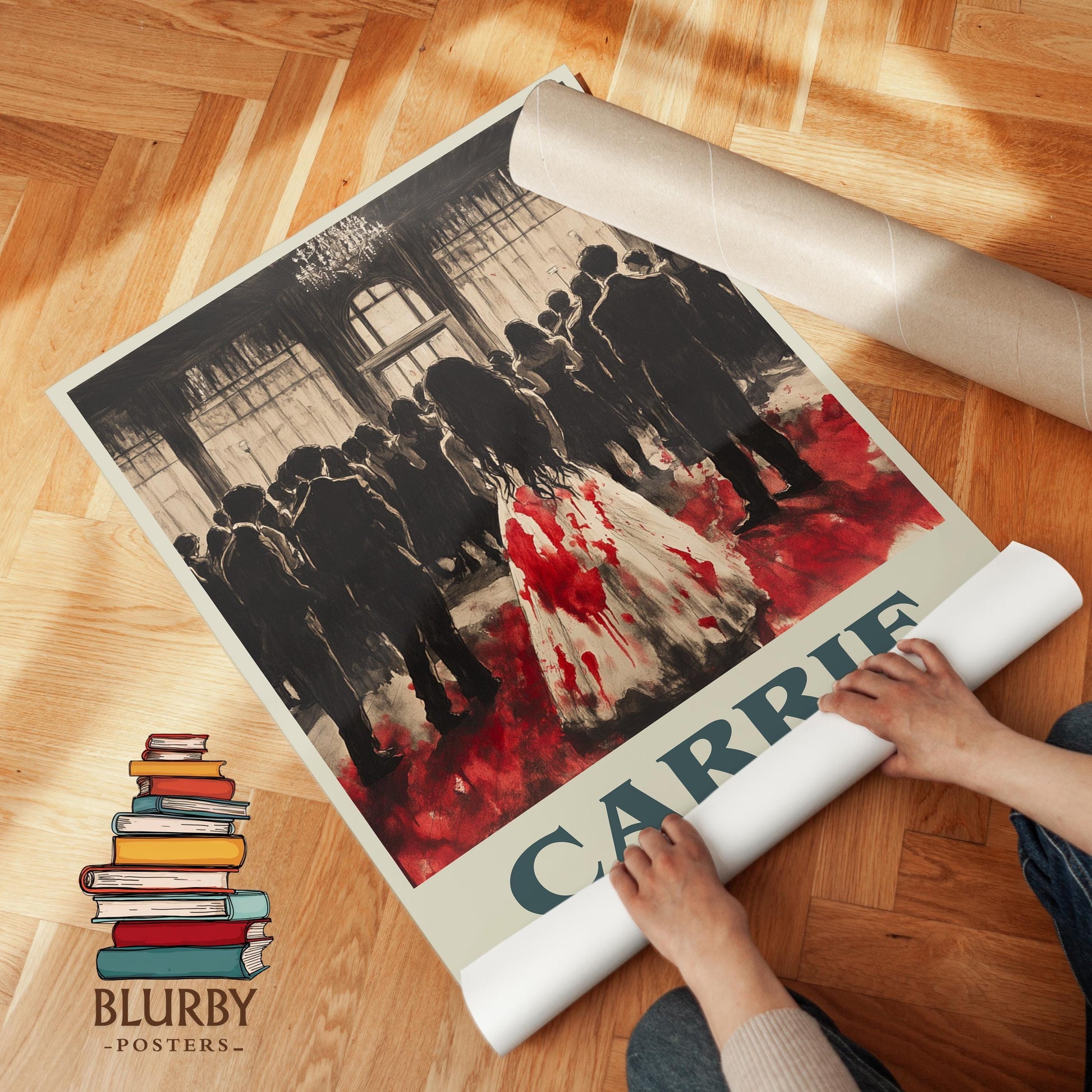 Carrie by Stephen King | Book Poster | Literary Art Gift For Book Lover | Novel Inspired Wall Art | Free Delivery