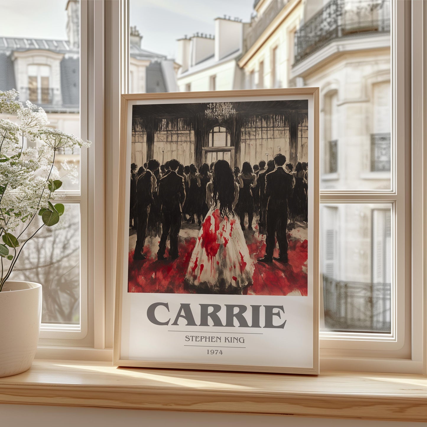 Carrie by Stephen King | Book Poster | Literary Art Gift For Book Lover | Novel Inspired Wall Art | Free Delivery