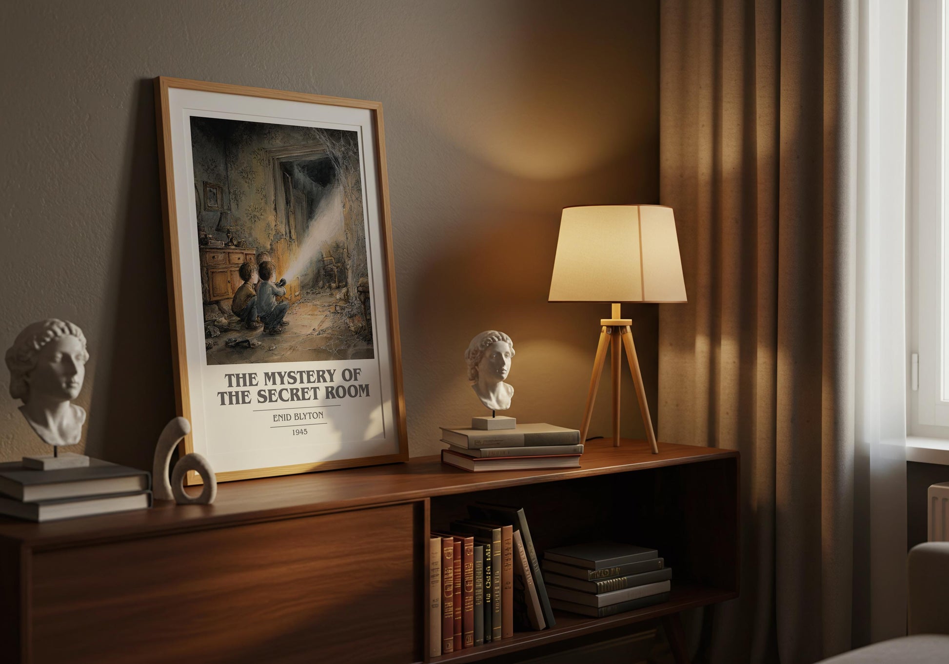The Mystery of the Secret Room by Enid Blyton | Book Poster | Literary Art Gift For Book Lover | Novel Inspired Wall Art