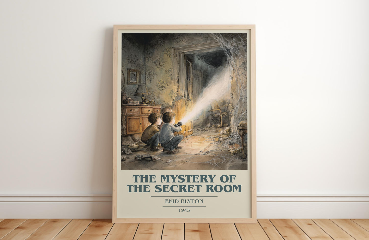 The Mystery of the Secret Room by Enid Blyton | Book Poster | Literary Art Gift For Book Lover | Novel Inspired Wall Art