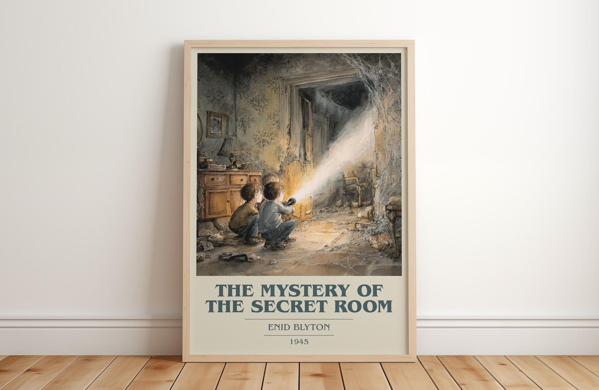The Mystery of the Secret Room by Enid Blyton | Book Poster | Literary Art Gift For Book Lover | Novel Inspired Wall Art