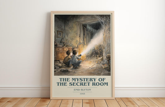 The Mystery of the Secret Room by Enid Blyton | Book Poster | Literary Art Gift For Book Lover | Novel Inspired Wall Art