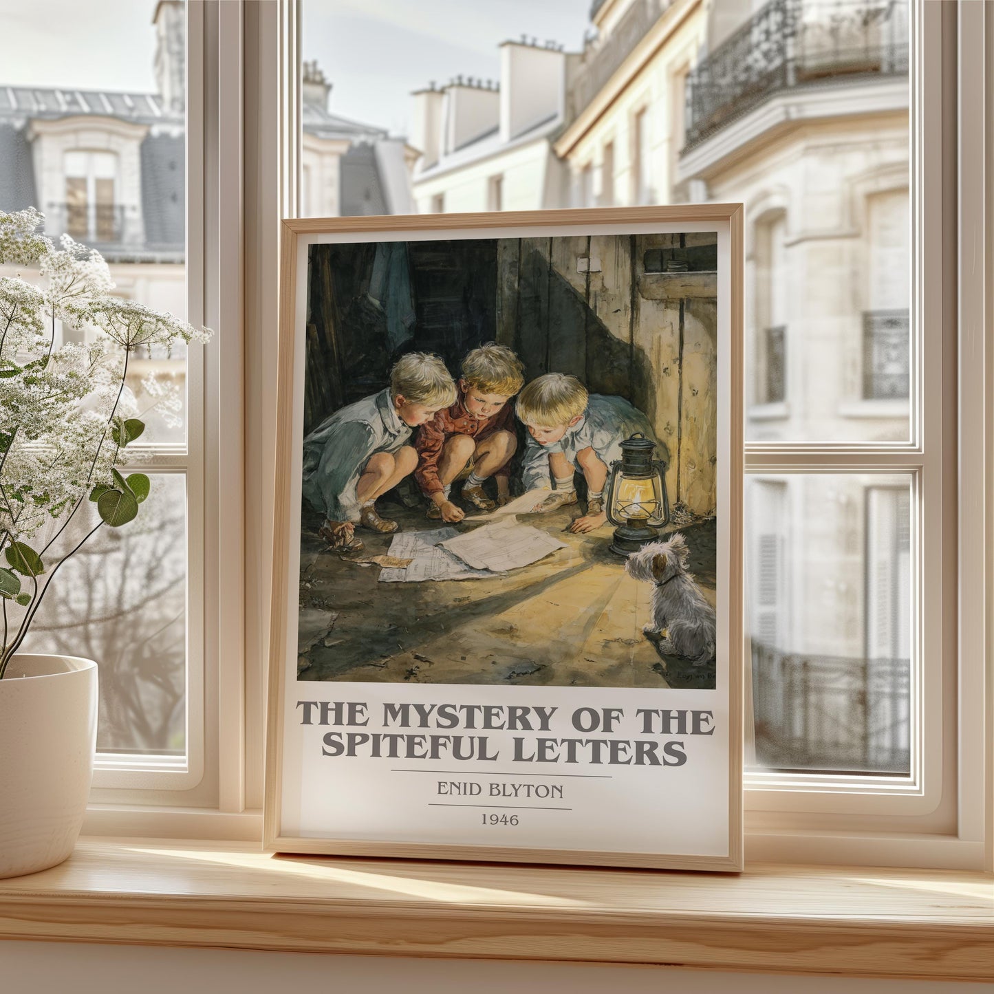 The Mystery of the Spiteful Letters by Enid Blyton | Book Poster | Literary Art Gift For Book Lover | Novel Inspired Wall Art