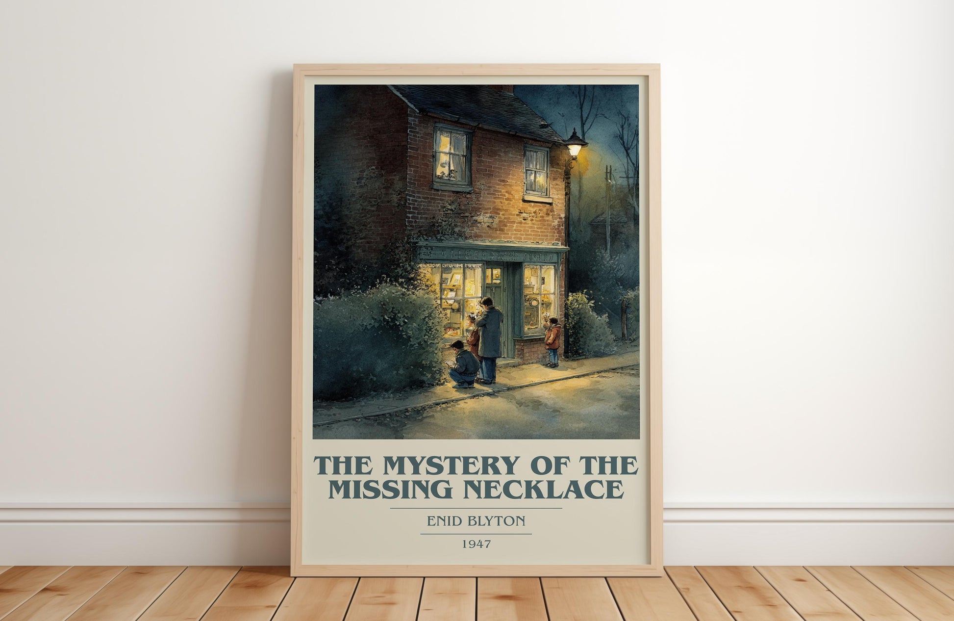 The Mystery of the Missing Necklace by Enid Blyton | Book Poster | Literary Art Gift For Book Lover | Novel Inspired Wall Art
