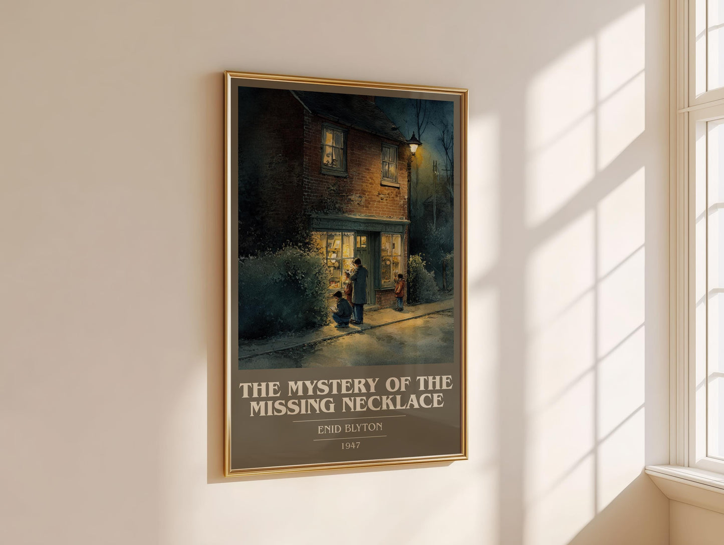 The Mystery of the Missing Necklace by Enid Blyton | Book Poster | Literary Art Gift For Book Lover | Novel Inspired Wall Art
