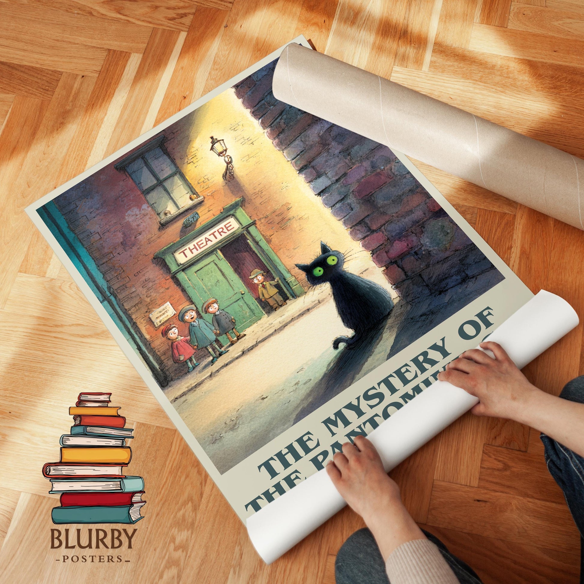 The Mystery of the Pantomime Cat by Enid Blyton | Book Poster | Literary Art Gift For Book Lover | Novel Inspired Wall Art
