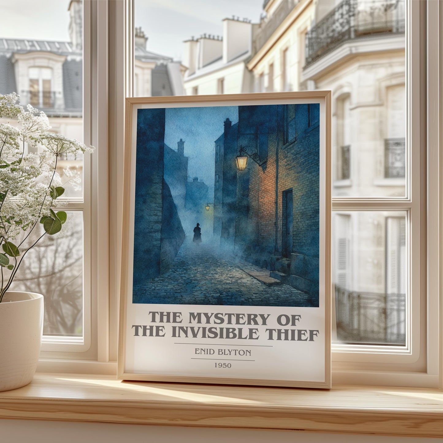 The Mystery of the Invisible Thief by Enid Blyton | Book Poster | Literary Art Gift For Book Lover | Novel Inspired Wall Art