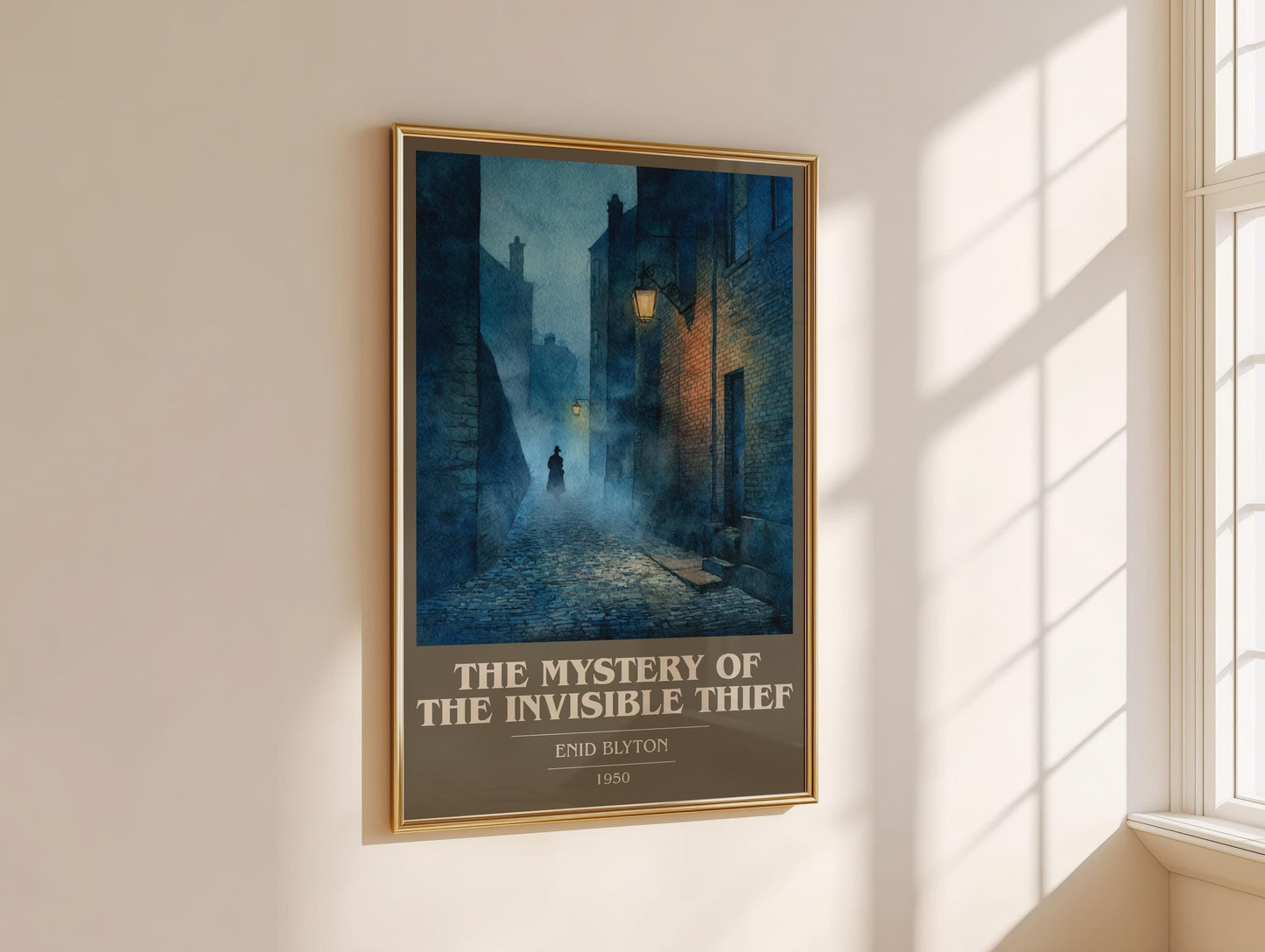 The Mystery of the Invisible Thief by Enid Blyton | Book Poster | Literary Art Gift For Book Lover | Novel Inspired Wall Art
