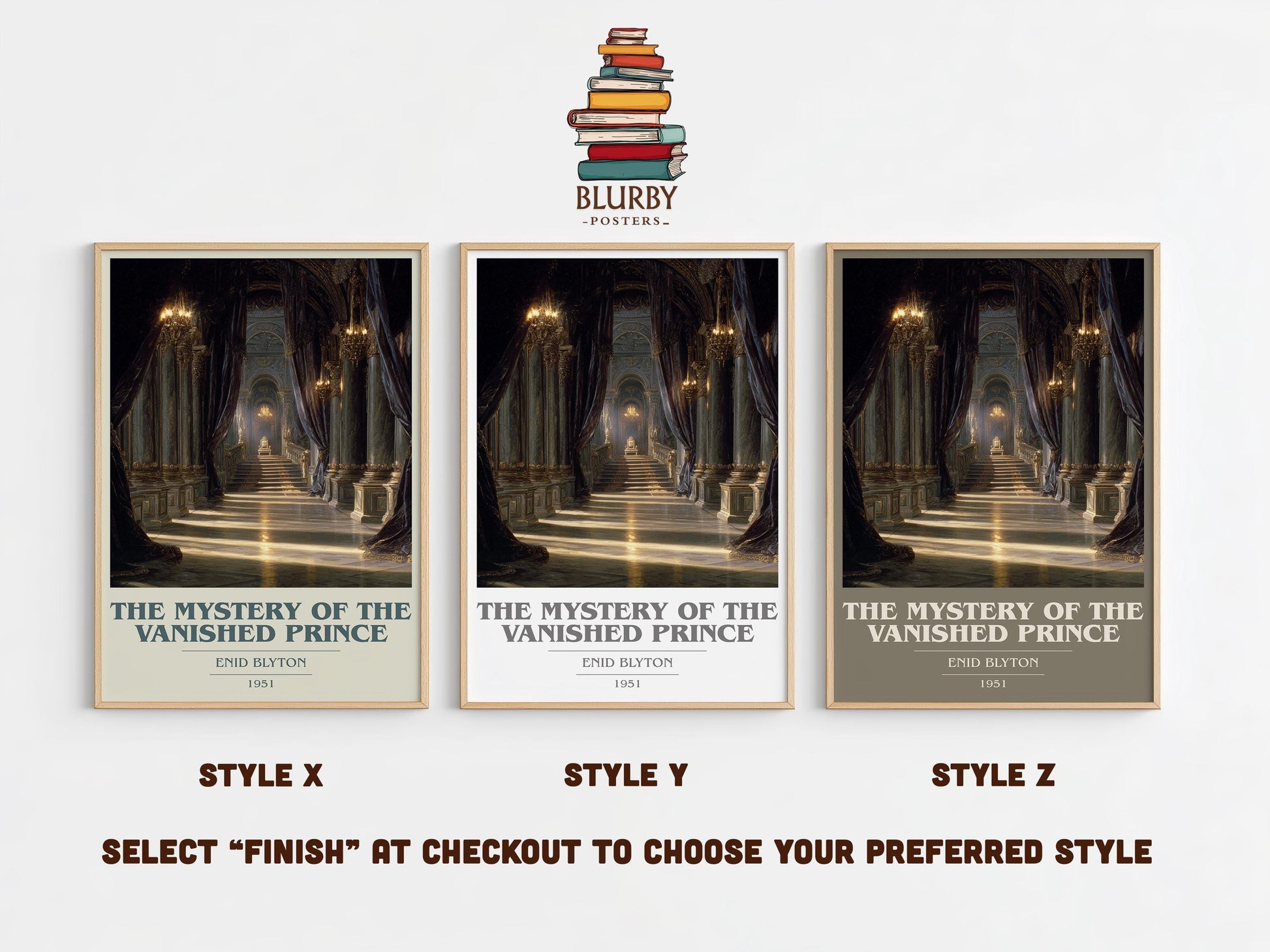 The Mystery of the Vanished Prince by Enid Blyton | Book Poster | Literary Art Gift For Book Lover | Novel Inspired Wall Art