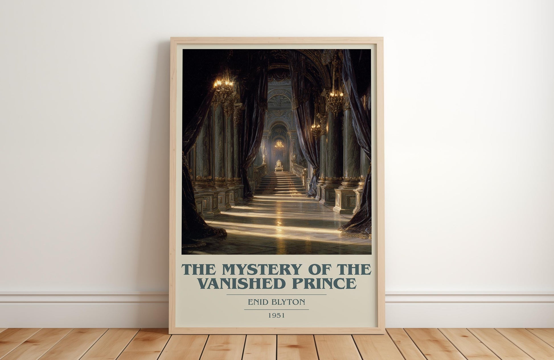 The Mystery of the Vanished Prince by Enid Blyton | Book Poster | Literary Art Gift For Book Lover | Novel Inspired Wall Art