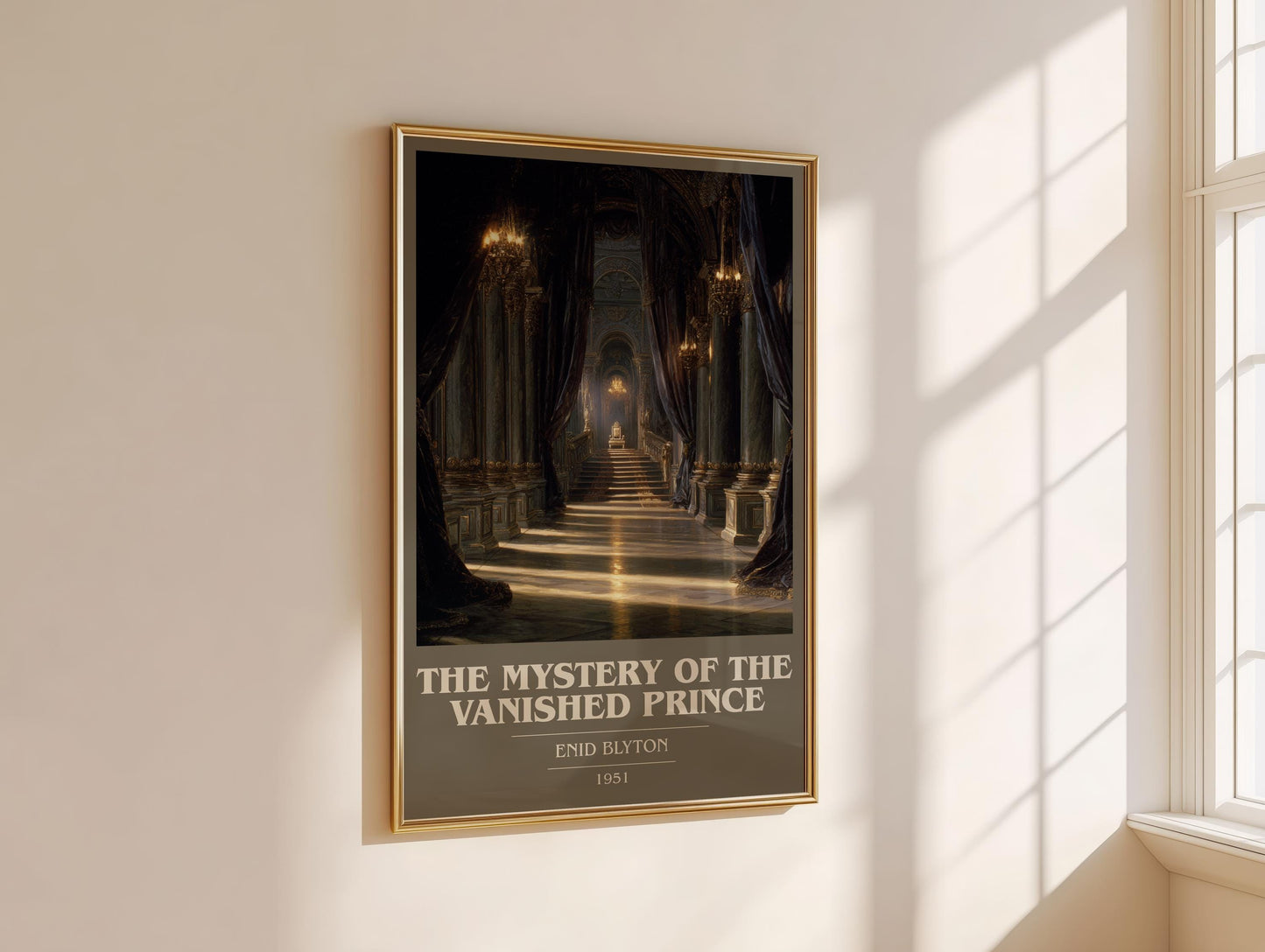 The Mystery of the Vanished Prince by Enid Blyton | Book Poster | Literary Art Gift For Book Lover | Novel Inspired Wall Art