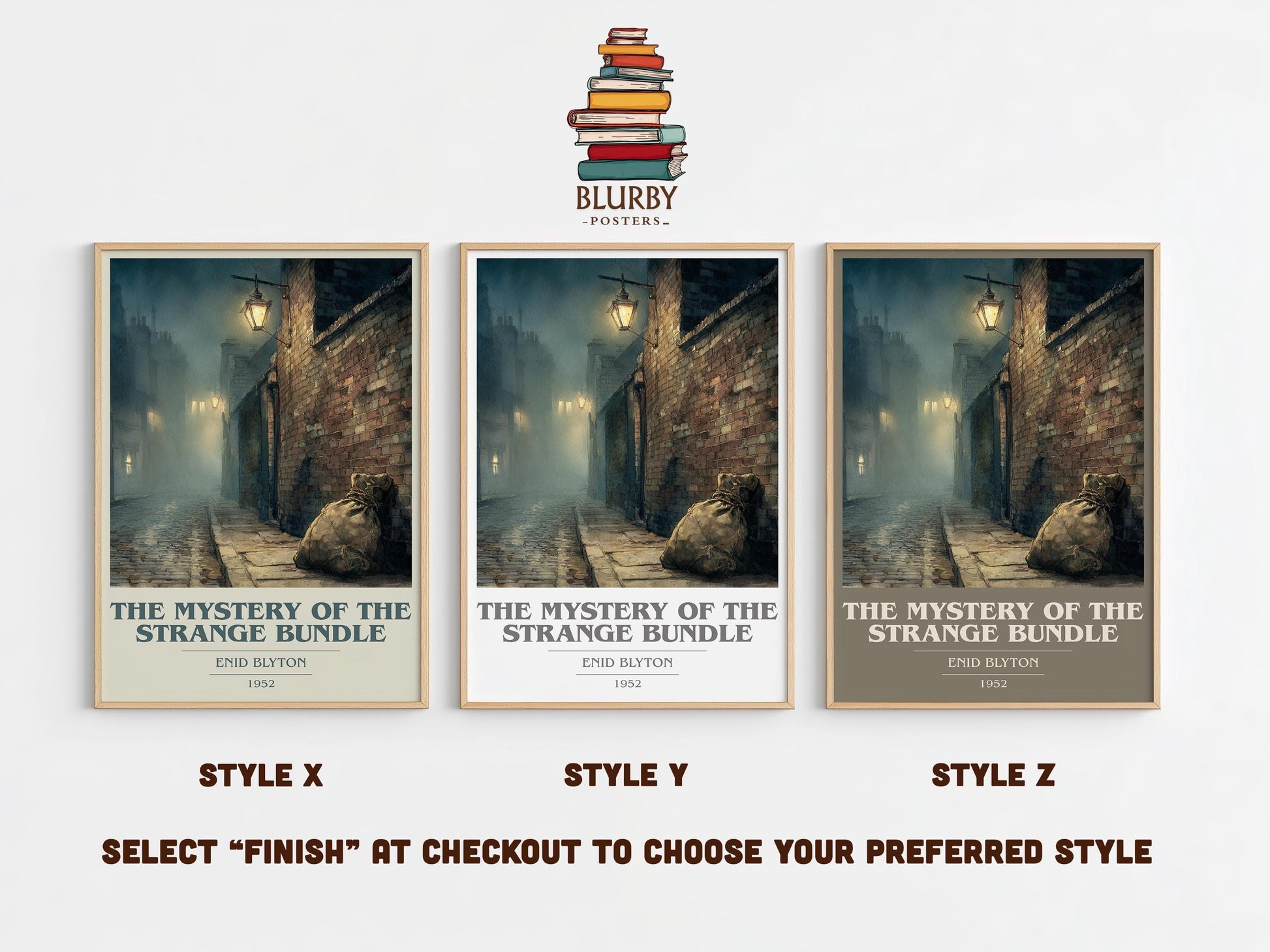 The Mystery of the Strange Bundle by Enid Blyton | Book Poster | Literary Art Gift For Book Lover | Novel Inspired Wall Art