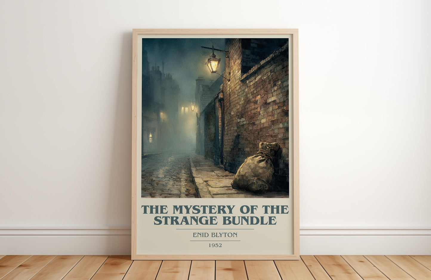 The Mystery of the Strange Bundle by Enid Blyton | Book Poster | Literary Art Gift For Book Lover | Novel Inspired Wall Art