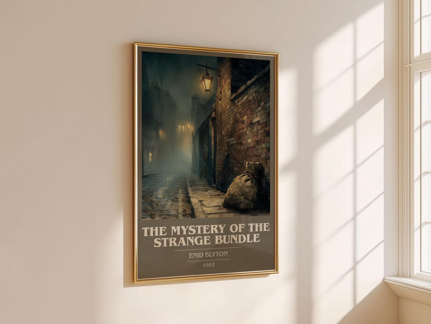 The Mystery of the Strange Bundle by Enid Blyton | Book Poster | Literary Art Gift For Book Lover | Novel Inspired Wall Art