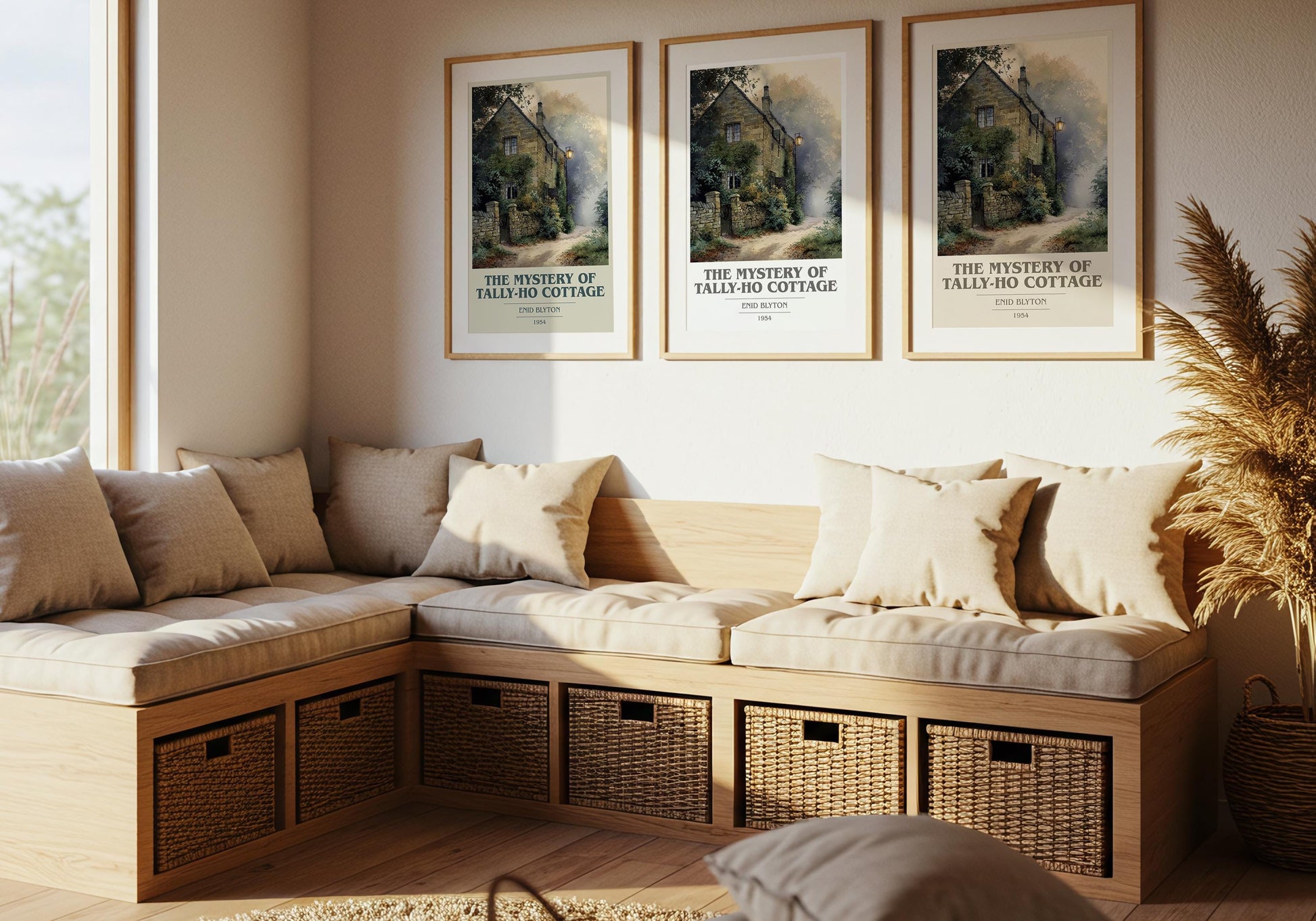 The Mystery of Tally-Ho Cottage by Enid Blyton | Book Poster | Literary Art Gift For Book Lover | Novel Inspired Wall Art | Free Delivery
