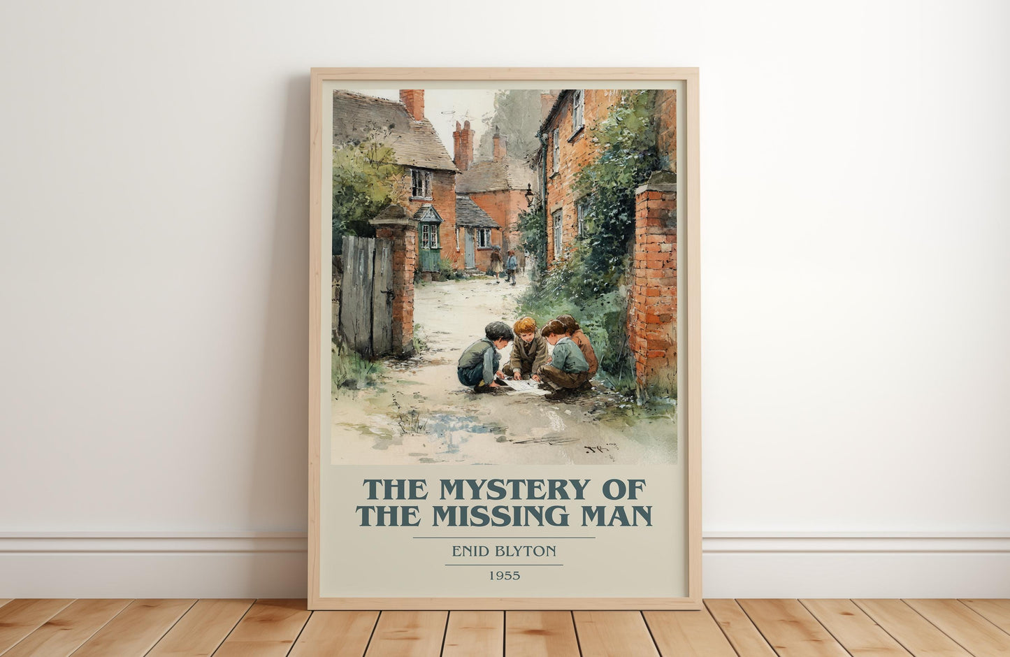 The Mystery of the Missing Man by Enid Blyton | Book Poster | Literary Art Gift For Book Lover | Novel Inspired Wall Art | Free Delivery