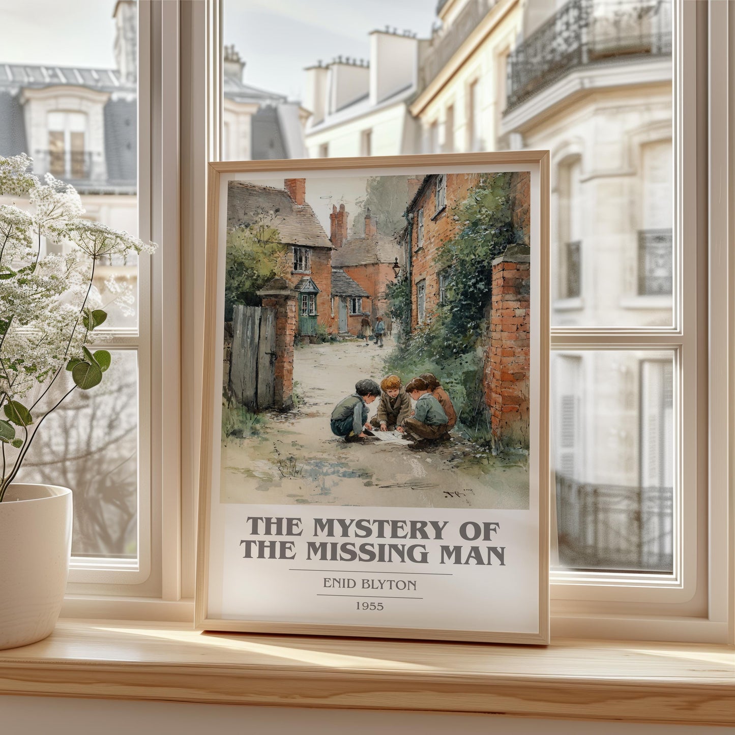 The Mystery of the Missing Man by Enid Blyton | Book Poster | Literary Art Gift For Book Lover | Novel Inspired Wall Art | Free Delivery
