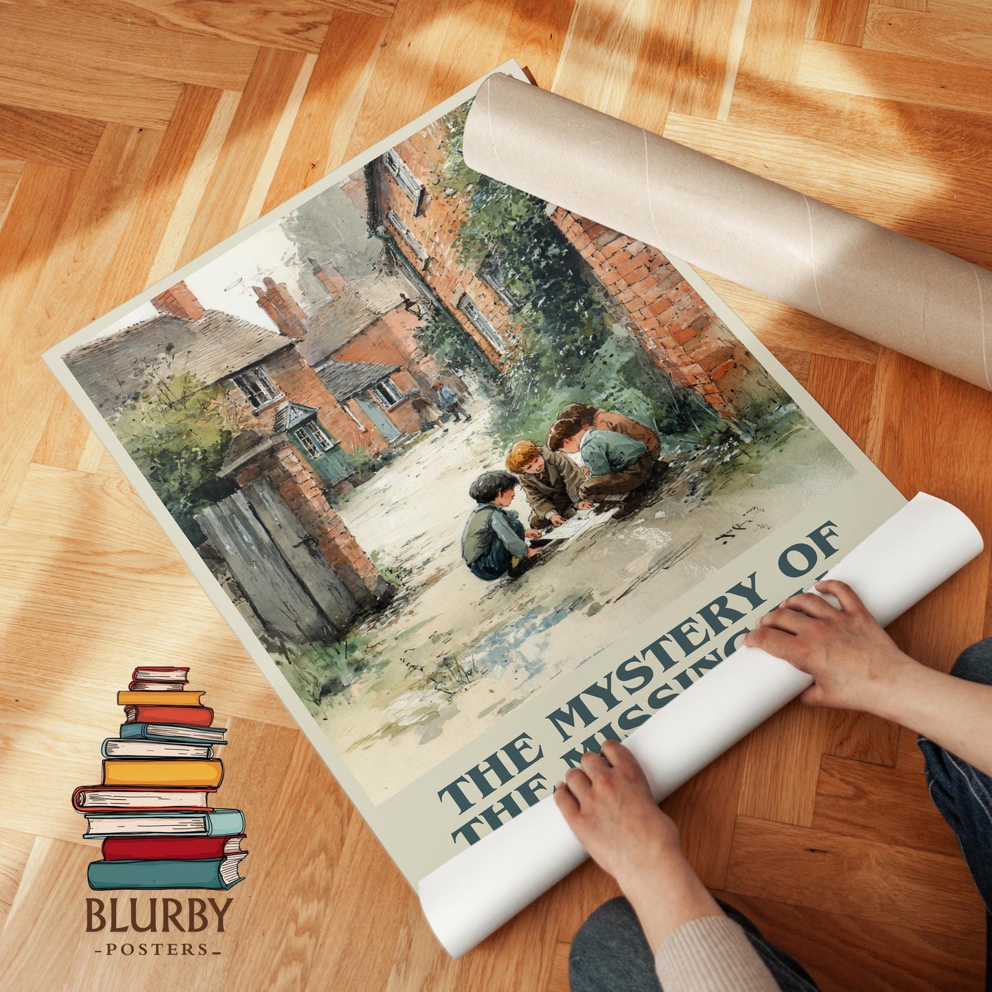 The Mystery of the Missing Man by Enid Blyton | Book Poster | Literary Art Gift For Book Lover | Novel Inspired Wall Art | Free Delivery