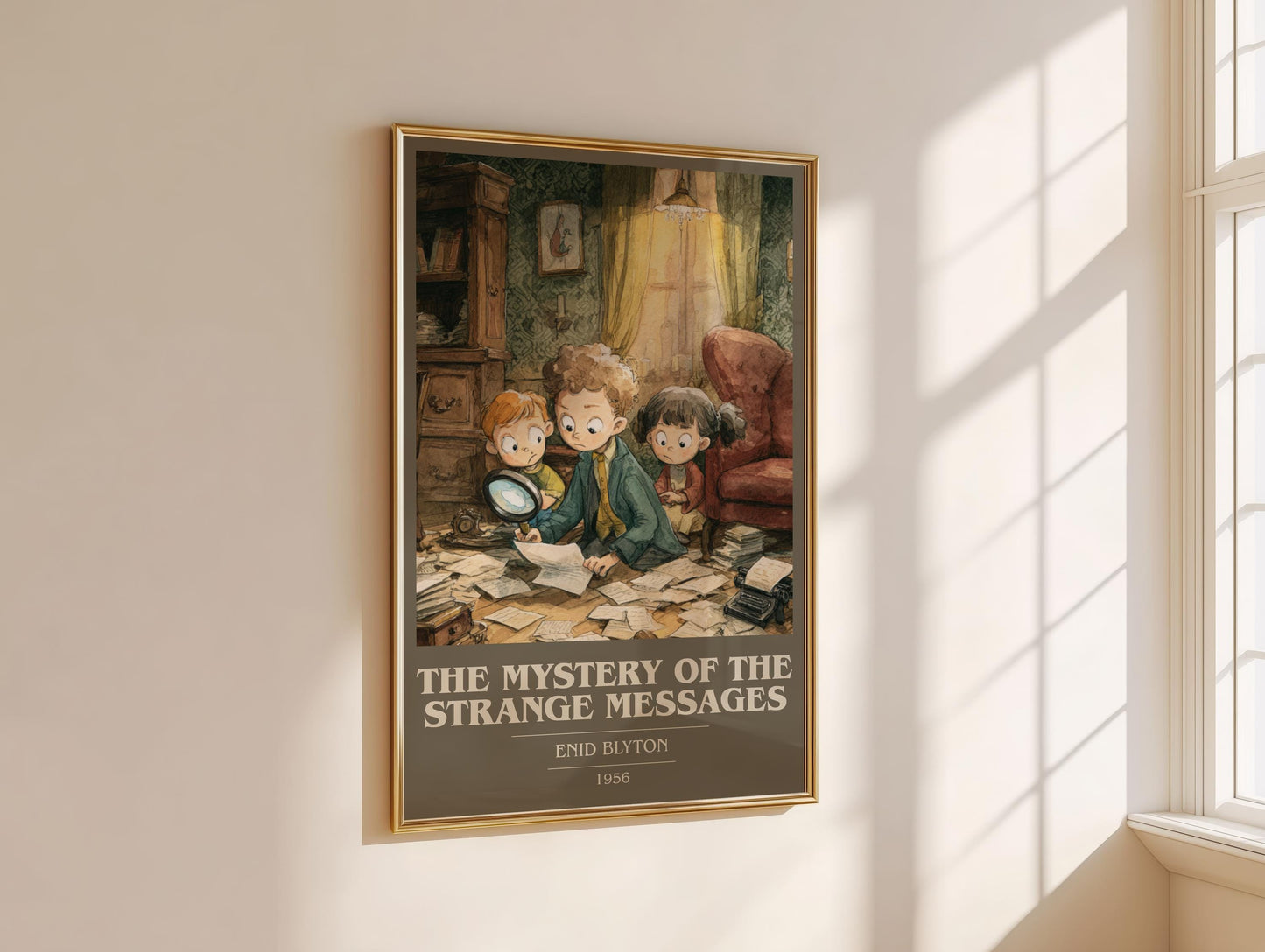 The Mystery of the Strange Messages by Enid Blyton | Book Poster | Literary Art Gift For Book Lover | Novel Inspired Wall Art
