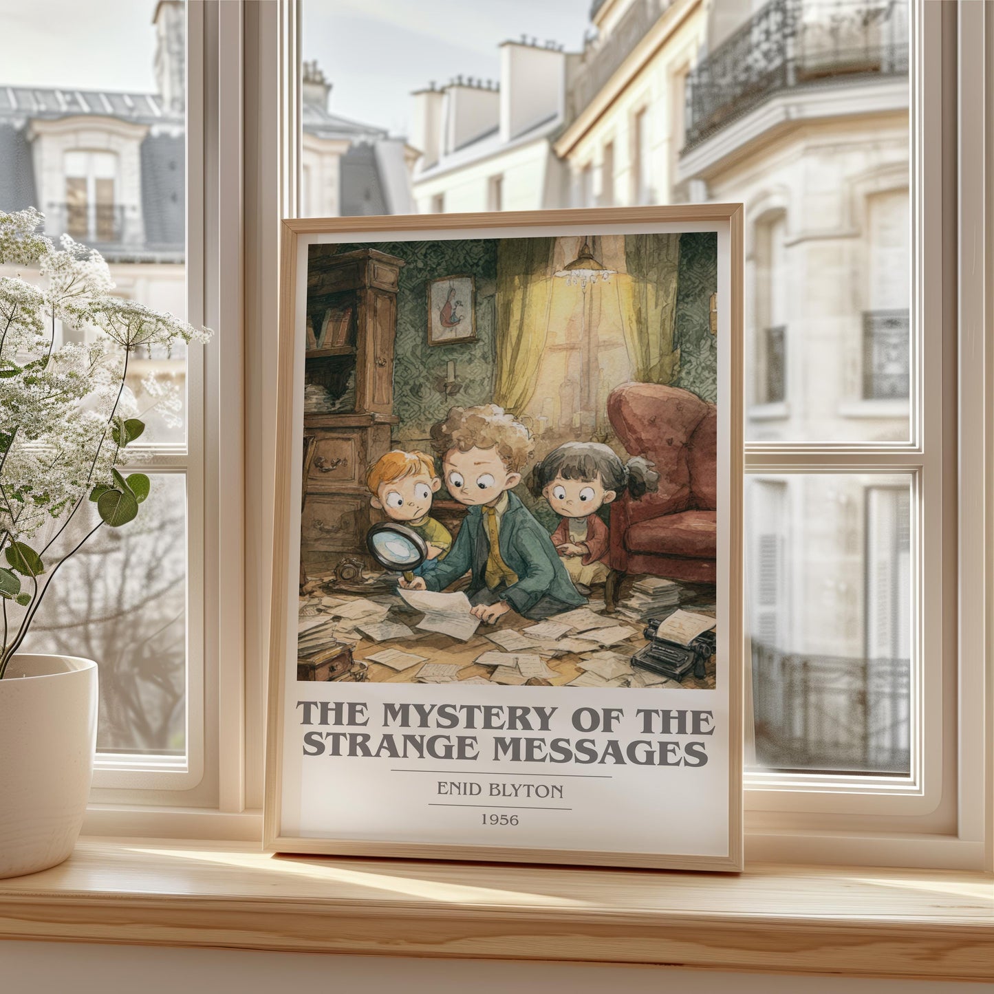 The Mystery of the Strange Messages by Enid Blyton | Book Poster | Literary Art Gift For Book Lover | Novel Inspired Wall Art