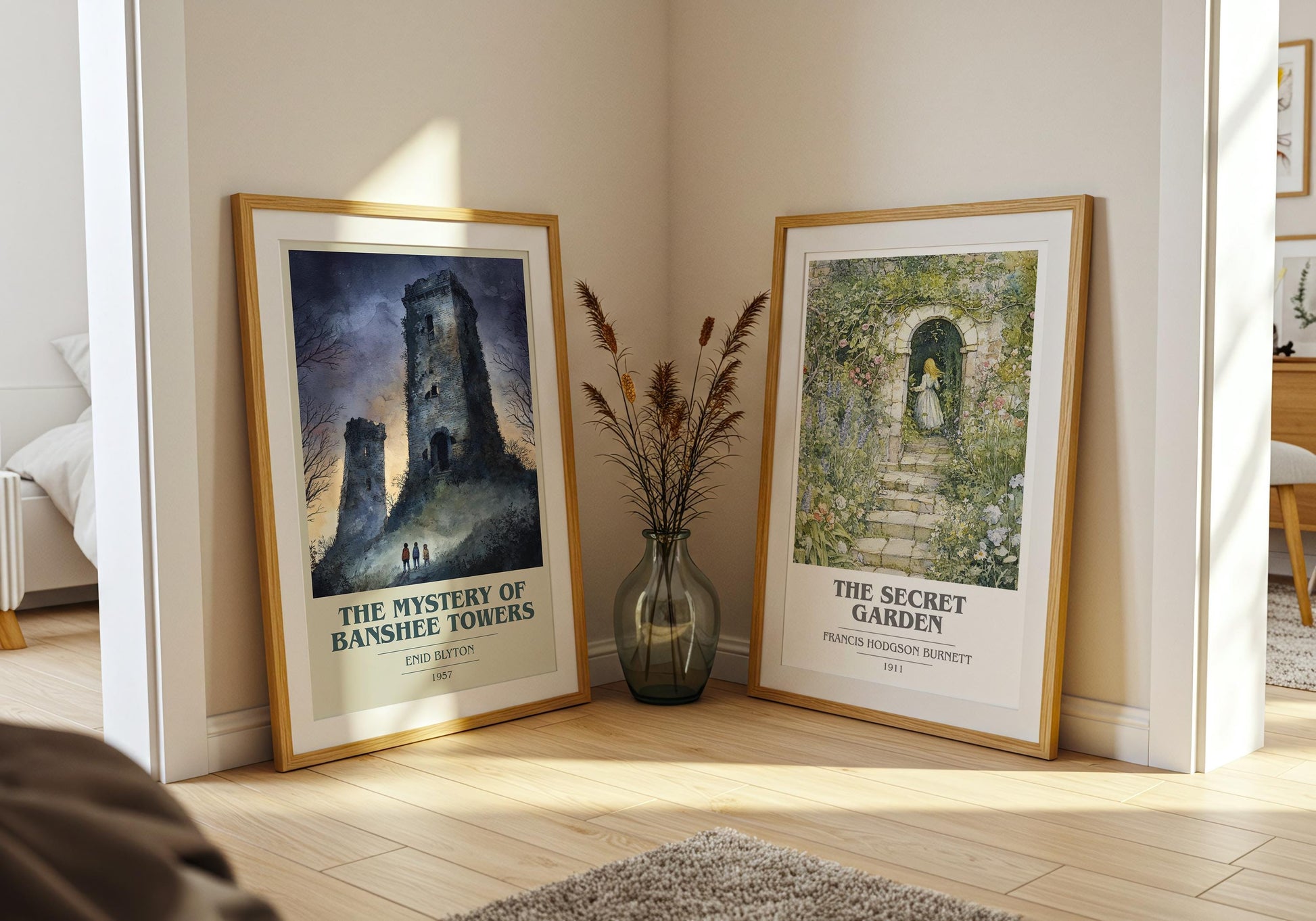 The Mystery of Banshee Towers by Enid Blyton | Book Poster | Literary Art Gift For Book Lover | Novel Inspired Wall Art
