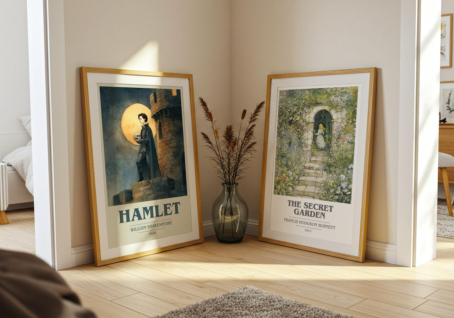 Hamlet by William Shakespeare | Book Poster | Literary Art Gift For Book Lover | Novel Inspired Wall Art | Free Delivery