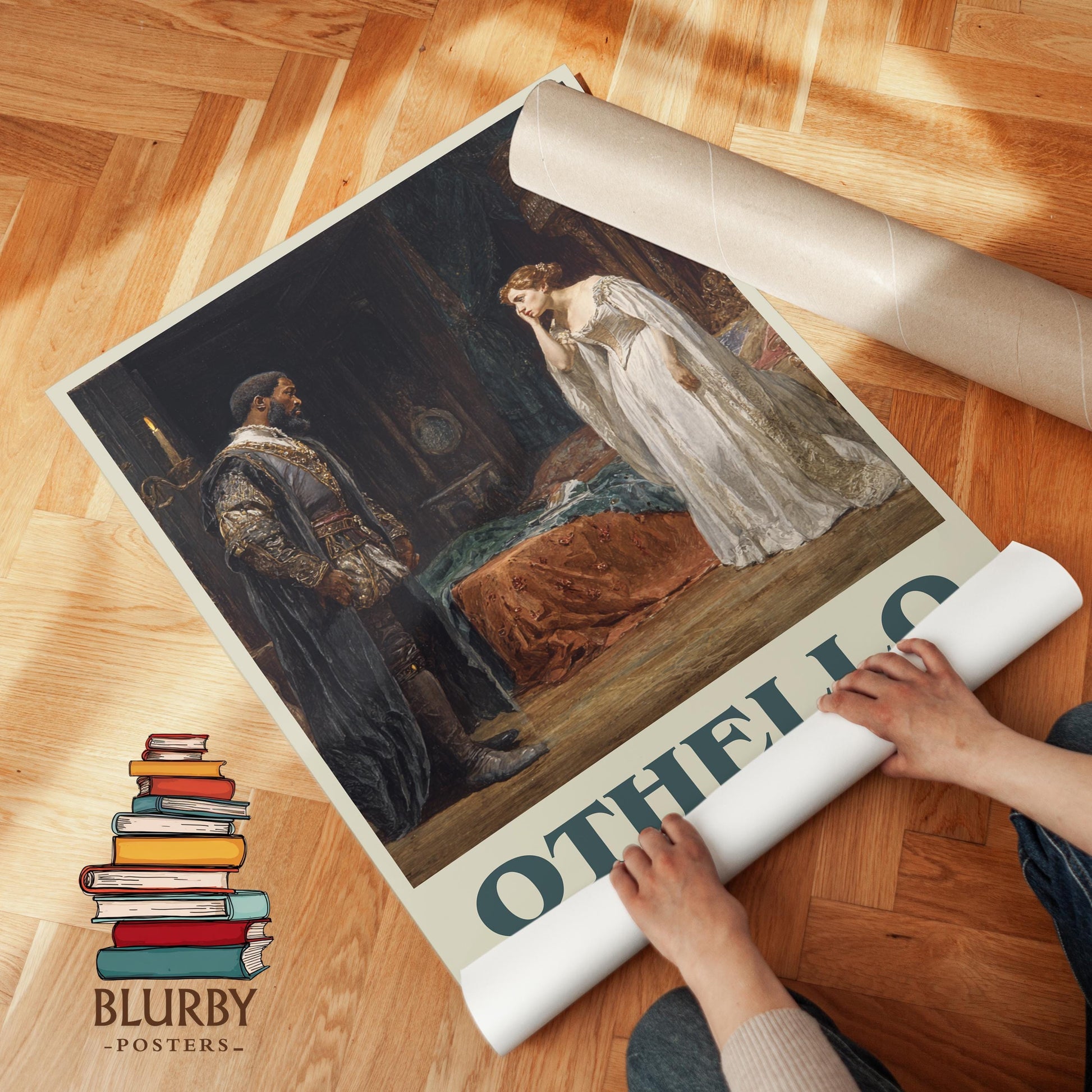 Othello by William Shakespeare | Book Poster | Literary Art Gift For Book Lover | Novel Inspired Wall Art | Free Delivery