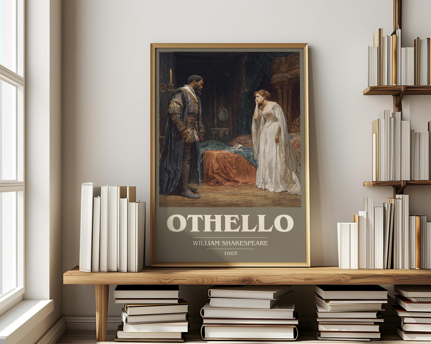 Othello by William Shakespeare | Book Poster | Literary Art Gift For Book Lover | Novel Inspired Wall Art | Free Delivery