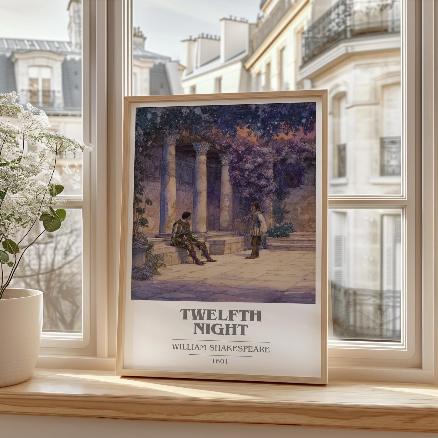 Twelfth Night by William Shakespeare | Book Poster | Literary Art Gift For Book Lover | Novel Inspired Wall Art | Free Delivery
