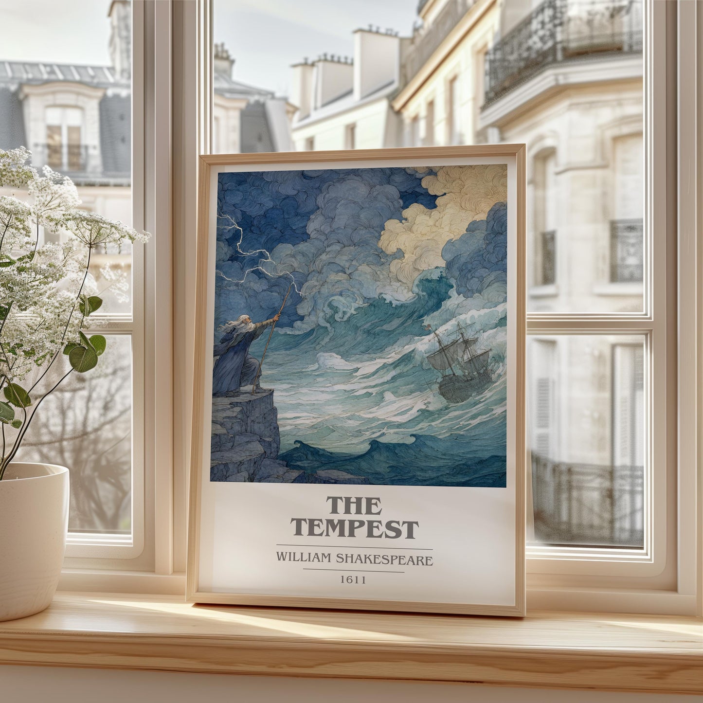 The Tempest by William Shakespeare | Book Poster | Literary Art Gift For Book Lover | Novel Inspired Wall Art | Free Delivery