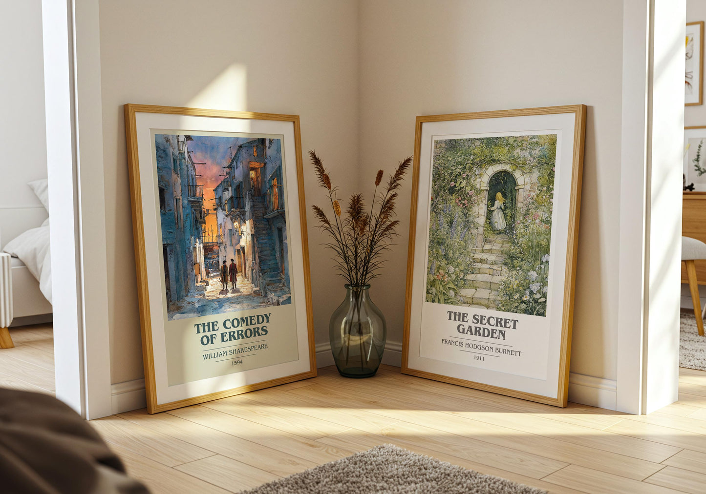 The Comedy Of Errors by William Shakespeare | Book Poster | Literary Art Gift For Book Lover | Novel Inspired Wall Art | Free Delivery