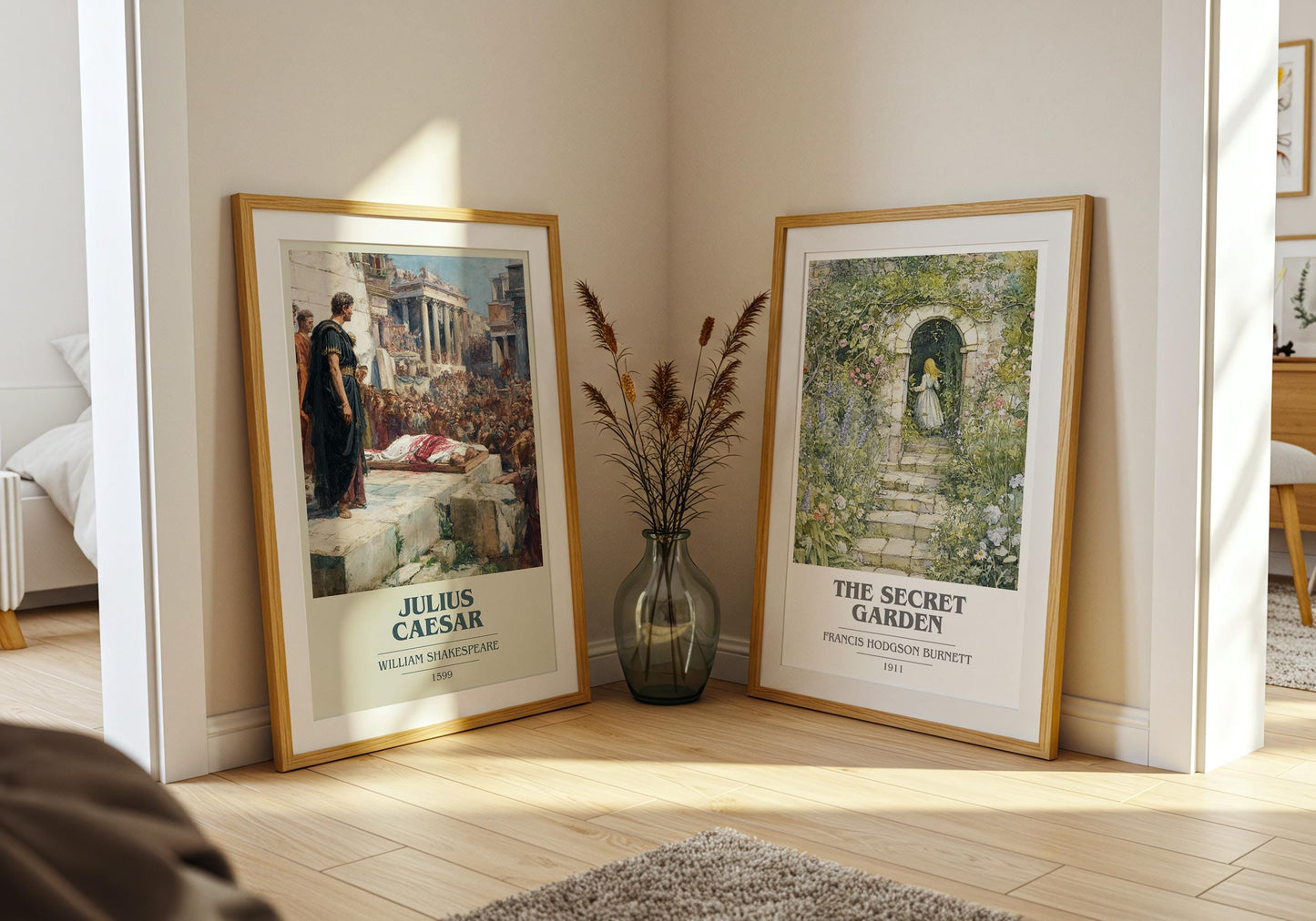 Julius Caeser by William Shakespeare | Book Poster | Literary Art Gift For Book Lover | Novel Inspired Wall Art | Free Delivery