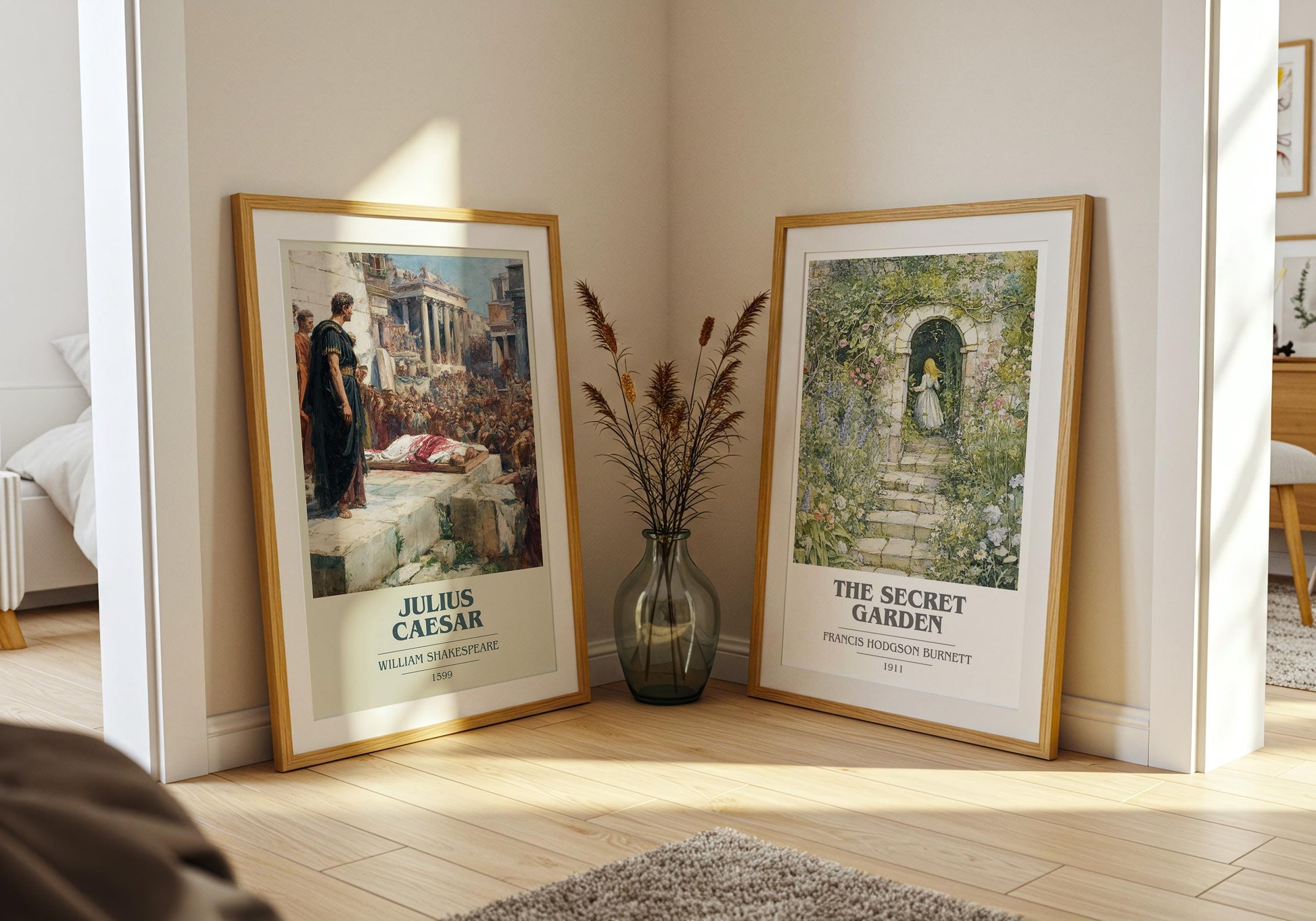 Julius Caeser by William Shakespeare | Book Poster | Literary Art Gift For Book Lover | Novel Inspired Wall Art | Free Delivery