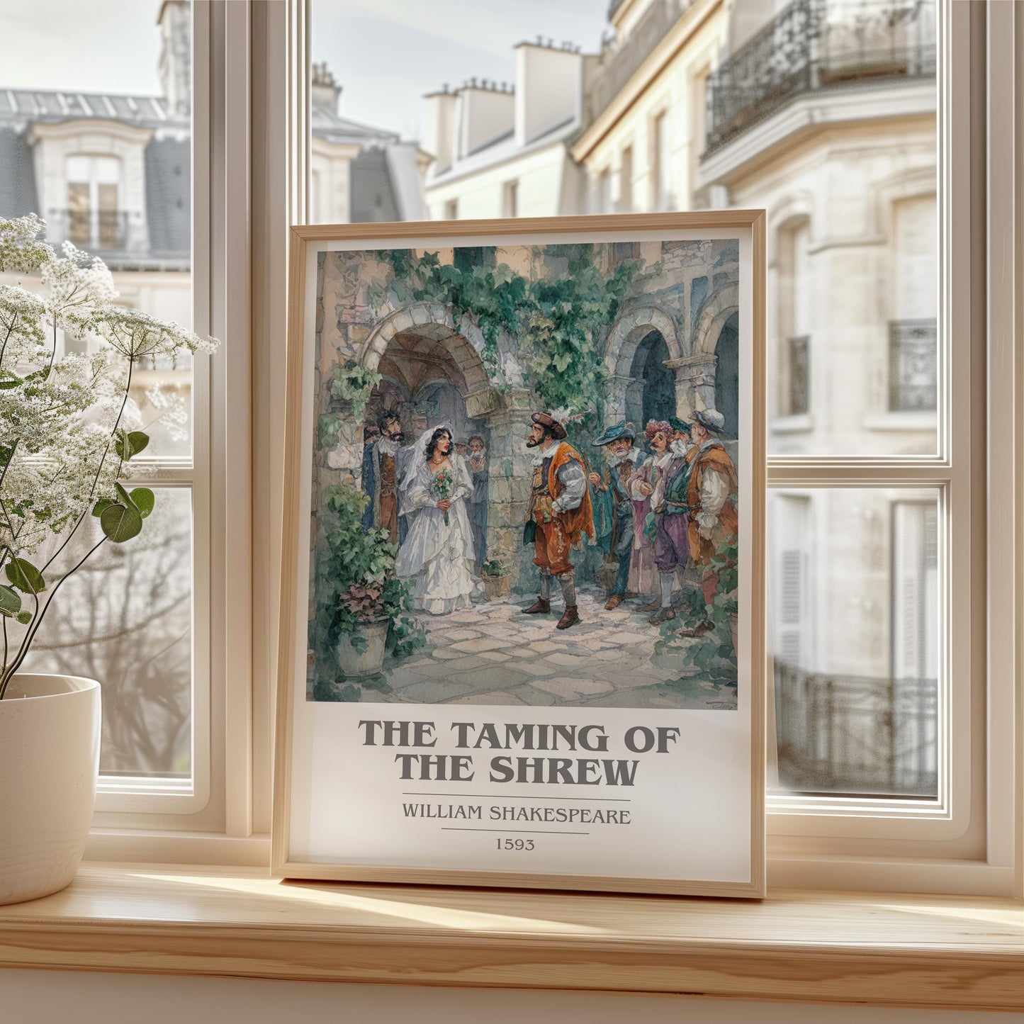 The Taming Of The Shrew by William Shakespeare | Book Poster | Literary Art Gift For Book Lover | Novel Inspired Wall Art | Free Delivery