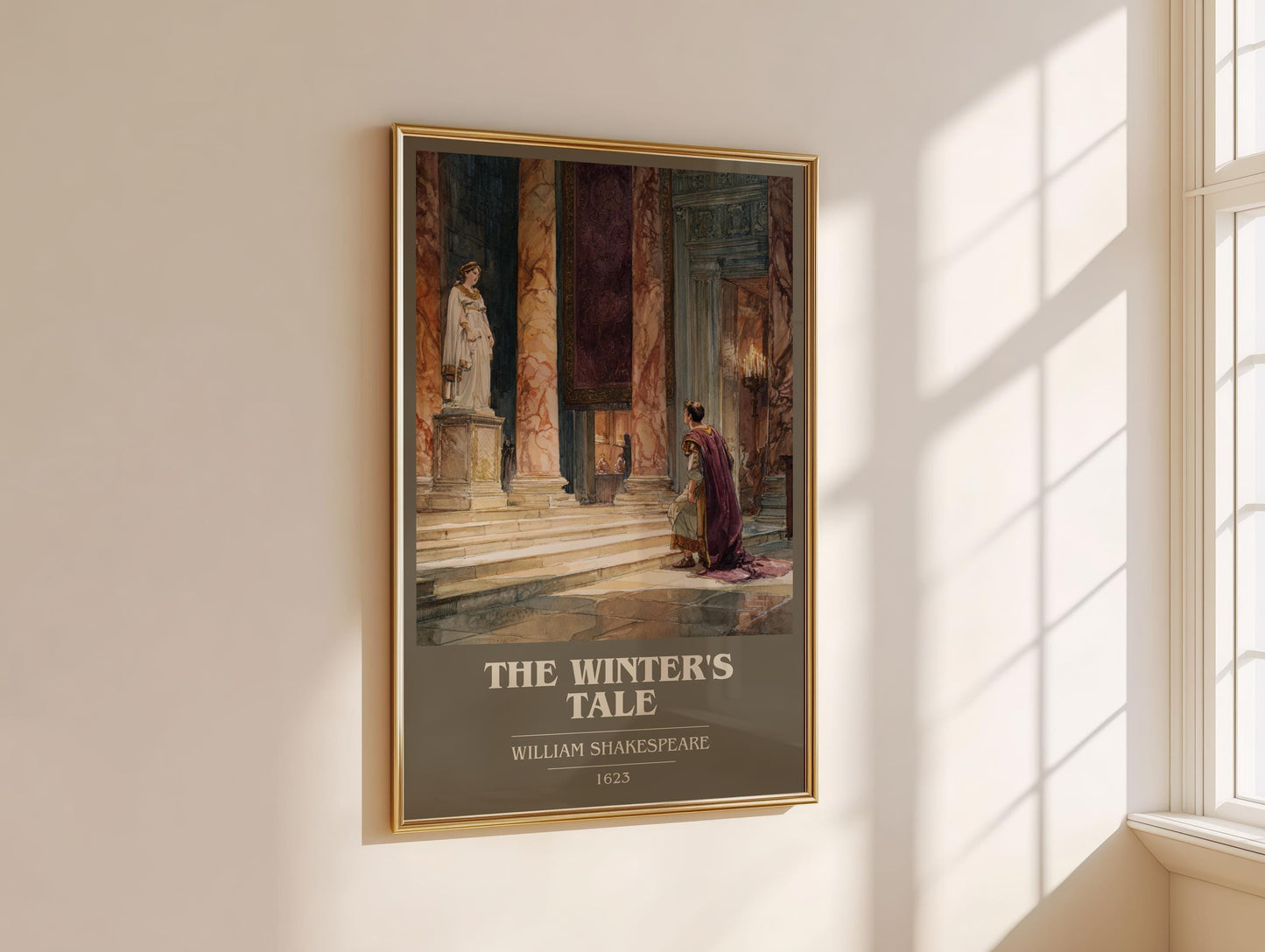 The Winters Tale by William Shakespeare | Book Poster | Literary Art Gift For Book Lover | Novel Inspired Wall Art | Free Delivery