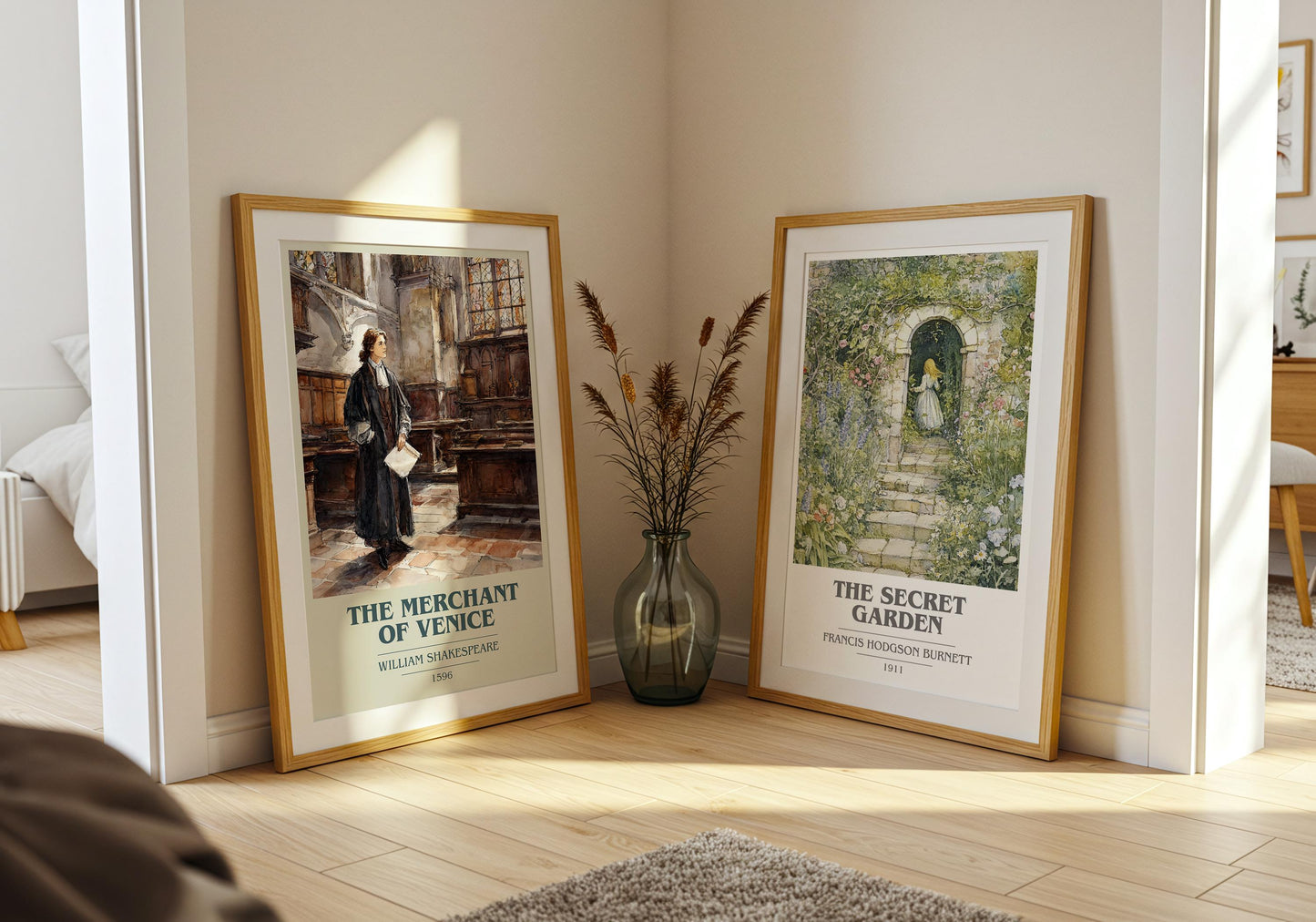 The Merchant Of Venice by William Shakespeare | Book Poster | Literary Art Gift For Book Lover | Novel Inspired Wall Art | Free Delivery