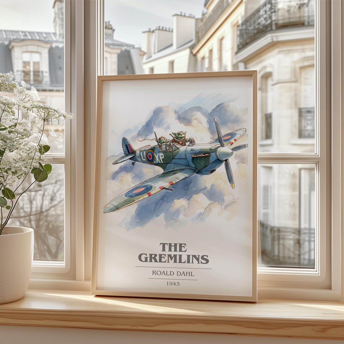 The Gremlins by Roald Dahl | Book Poster | Literary Art Gift For Book Lover | Novel Inspired Wall Art | Free Delivery