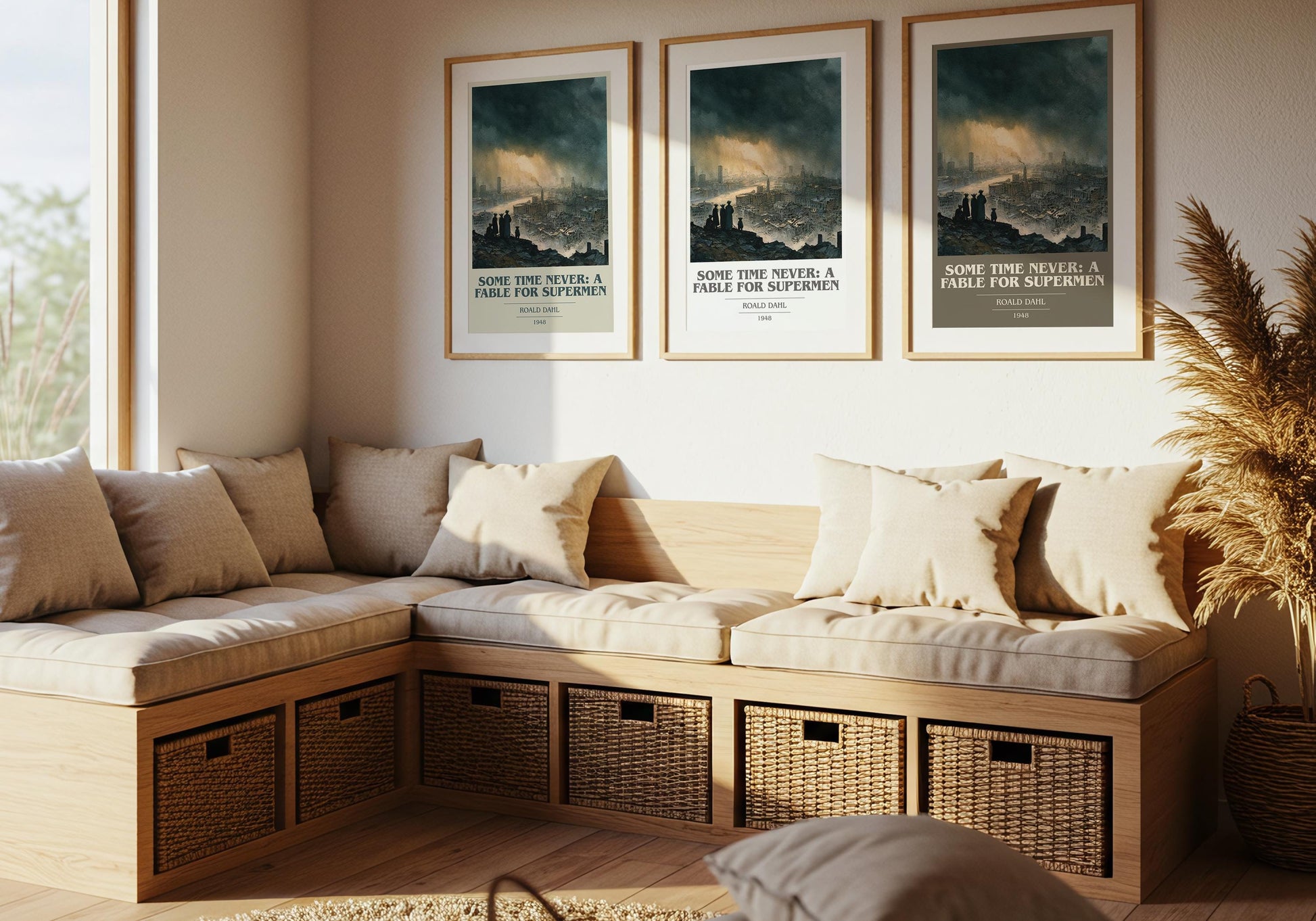 Some Time Never: A Fable For Supermen by Roald Dahl | Book Poster | Literary Art Gift For Book Lover | Novel Inspired Wall Art