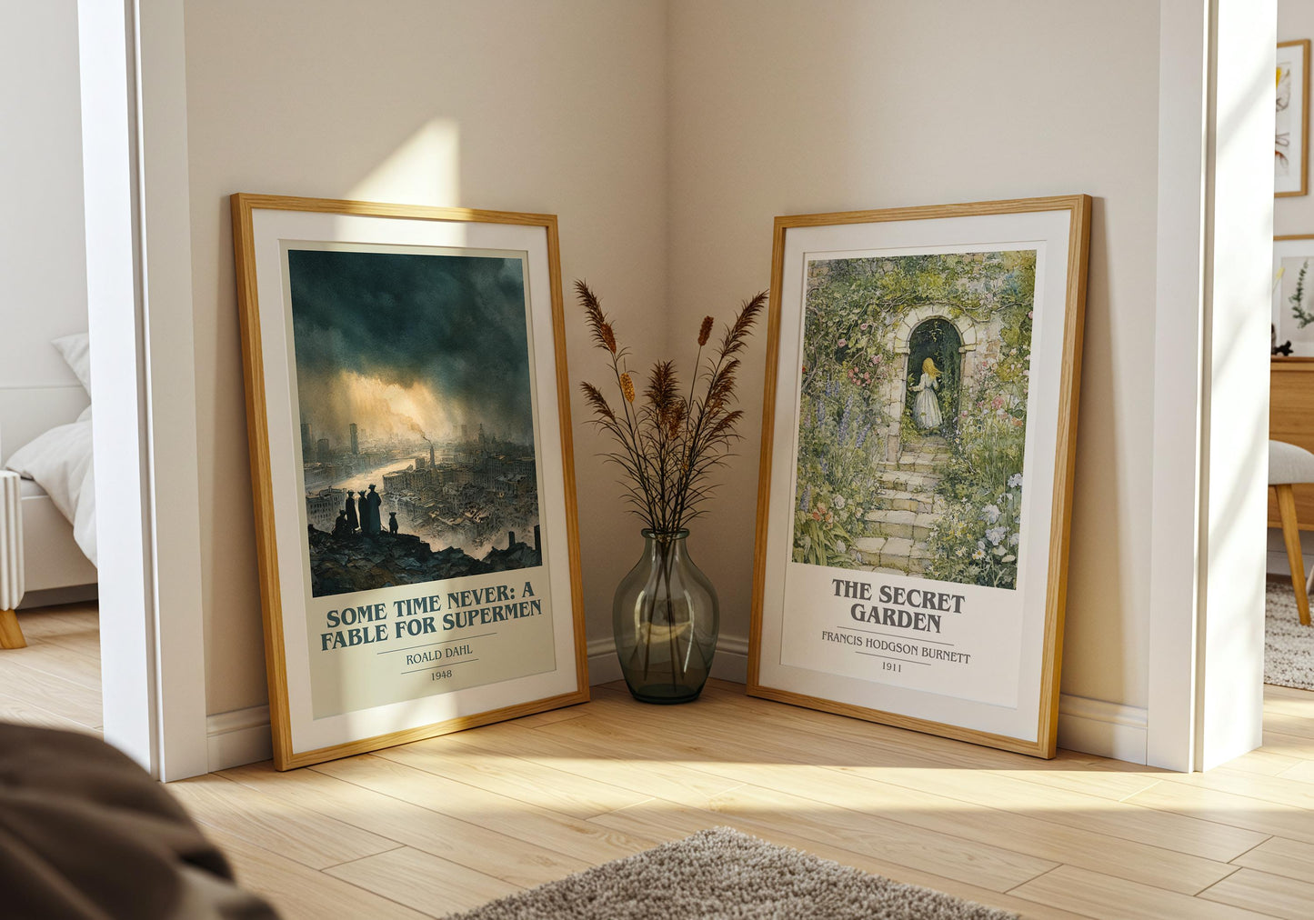 Some Time Never: A Fable For Supermen by Roald Dahl | Book Poster | Literary Art Gift For Book Lover | Novel Inspired Wall Art